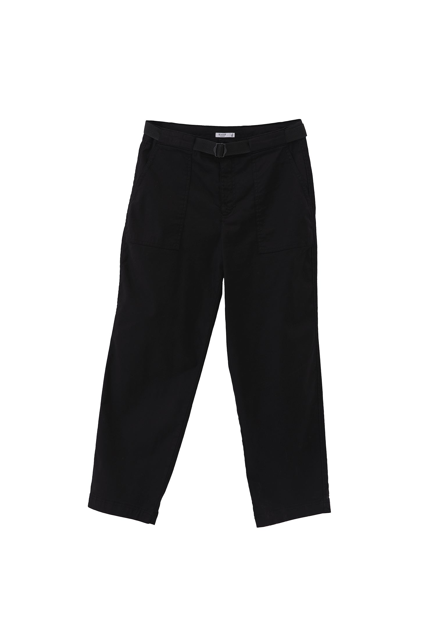 Carrot Fit Trousers - BLACK