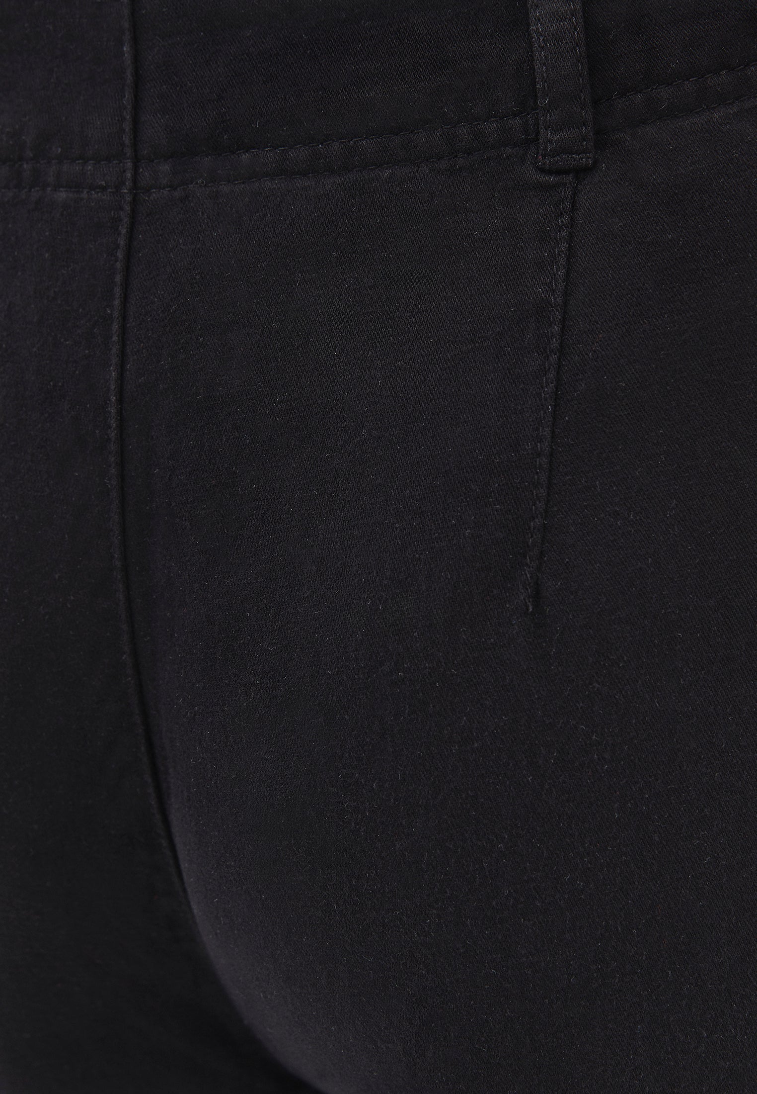 High Waist Wide Leg Woven Pants - BLACK