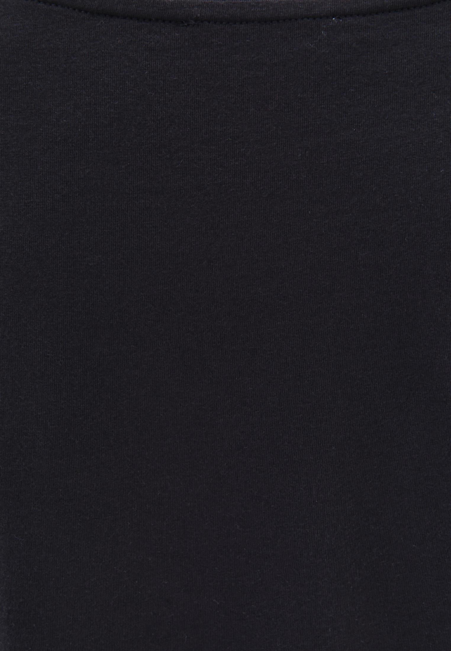 Boat Neck Loose Fit T-Shirt - BLACK