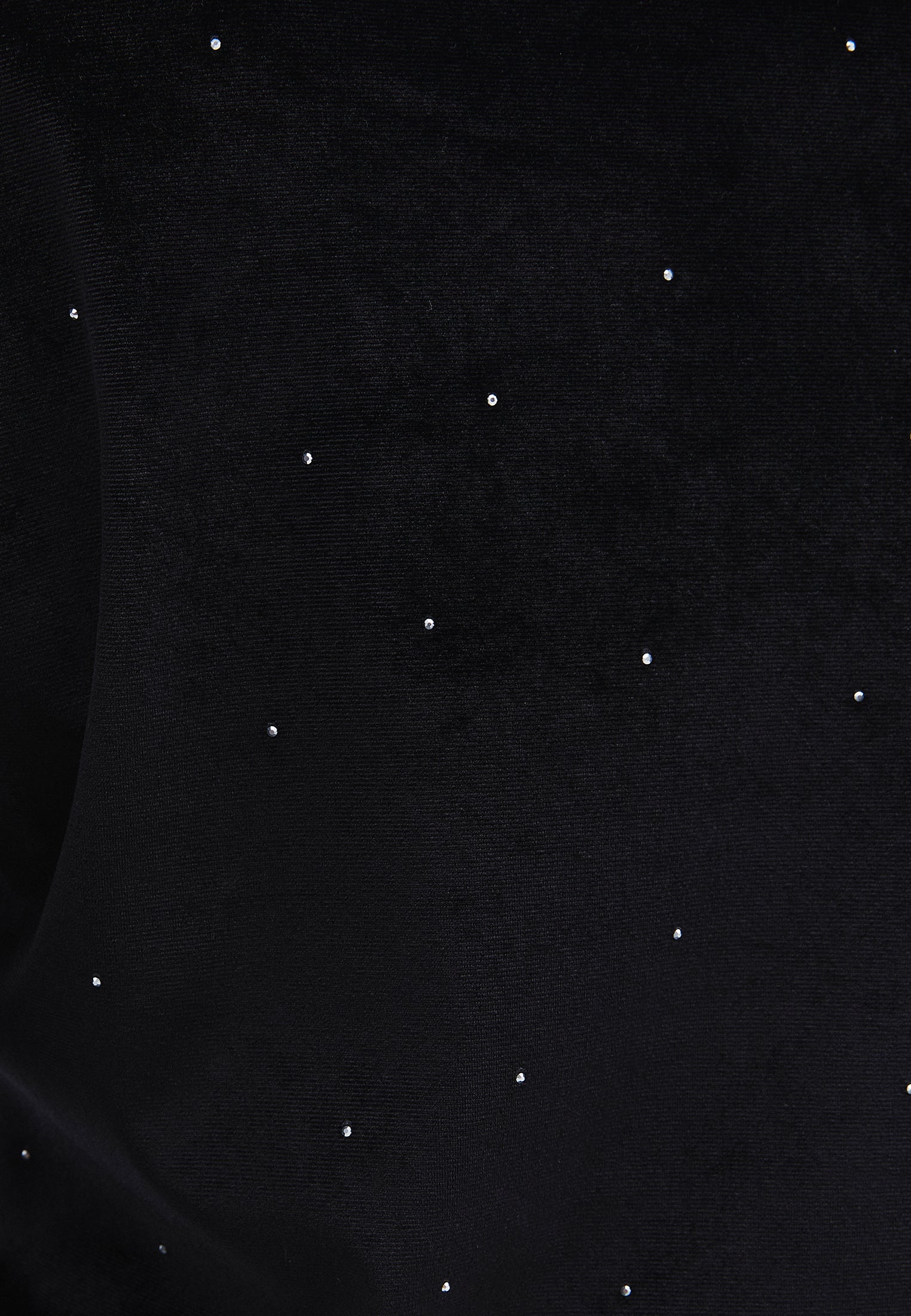 Short Dress With Ruched Crew Neck - BLACK