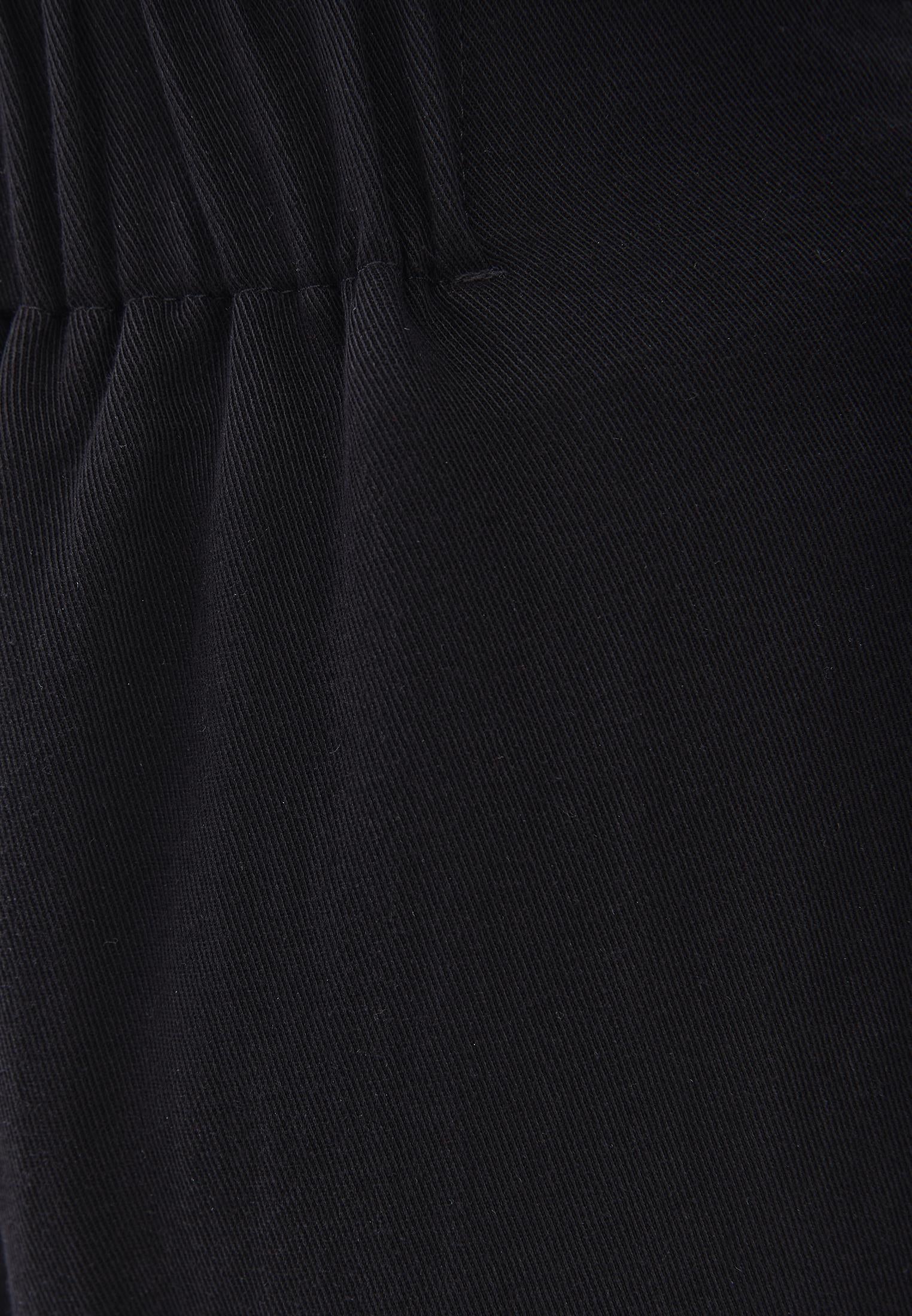 Pleated Wide Leg Pants - BLACK