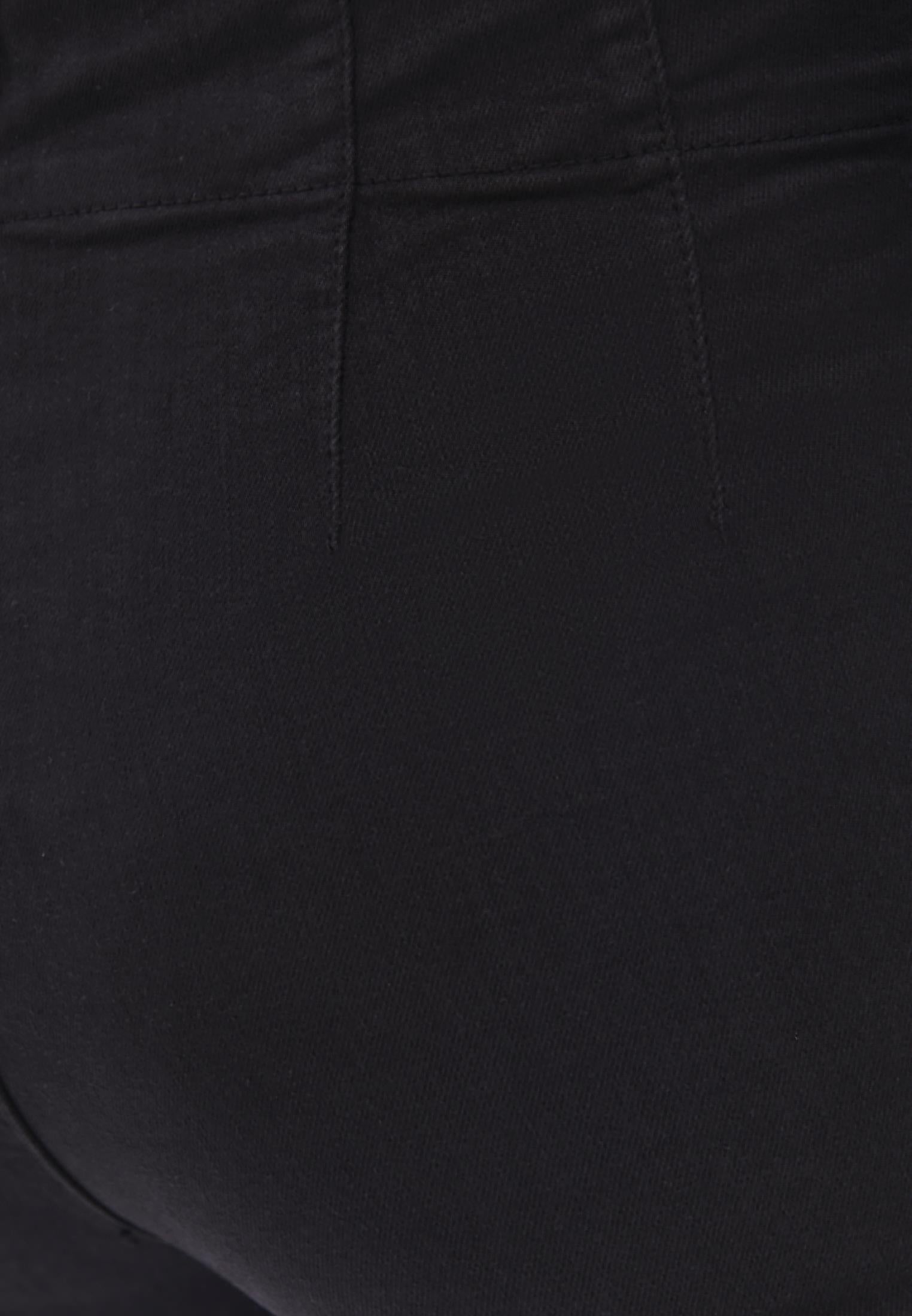 Standard Length Ultra High Waist Flared Pants - BLACK