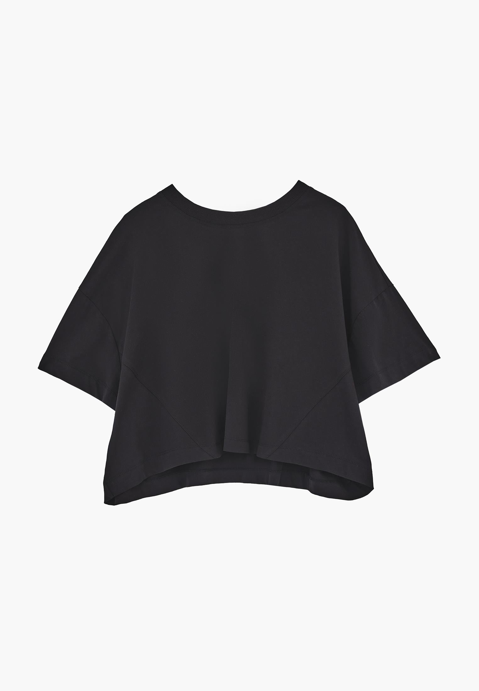 Oversize Short T-Shirt - BLACK