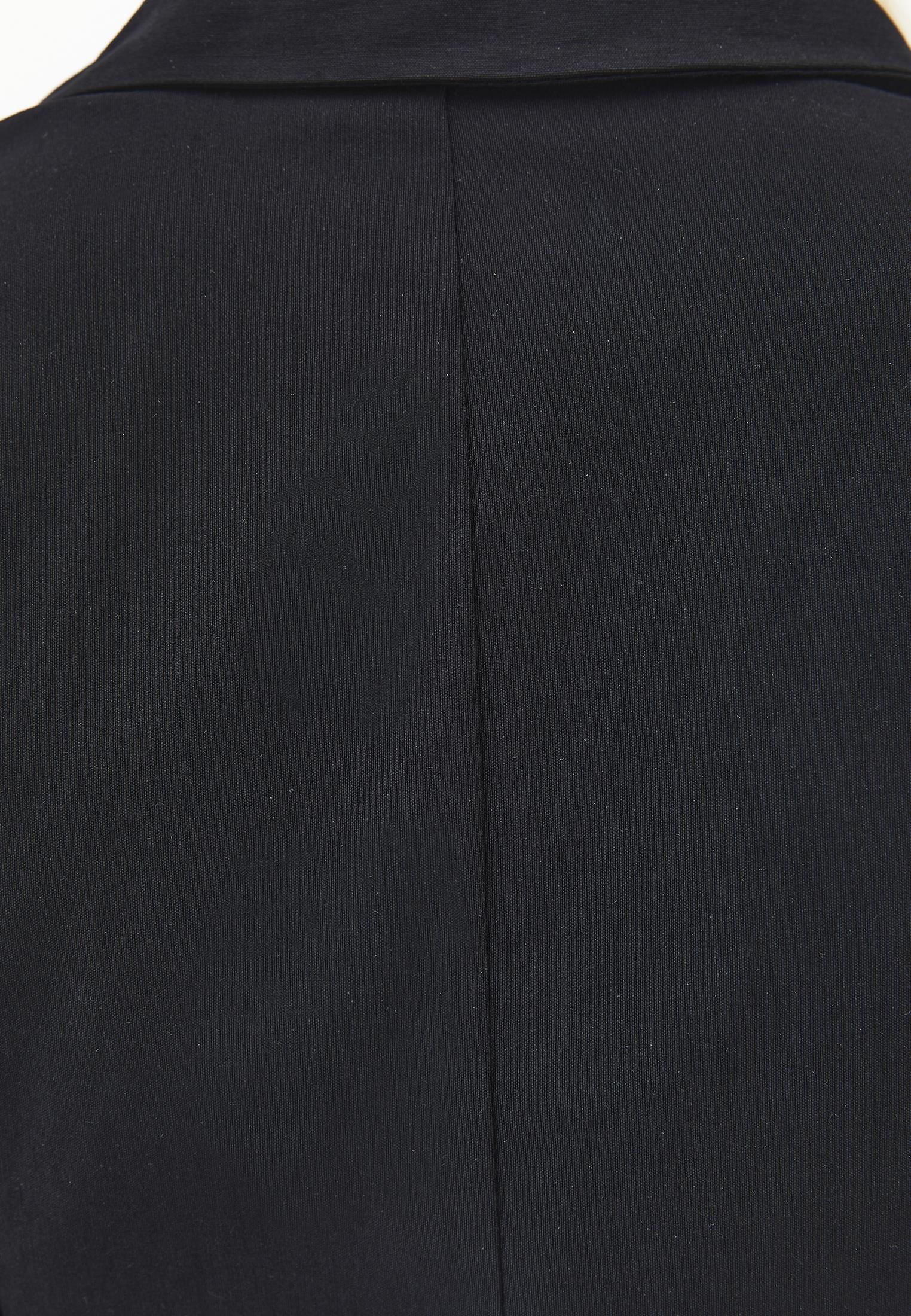 Short Dress With Shirt Collar And Zipper Detail - BLACK