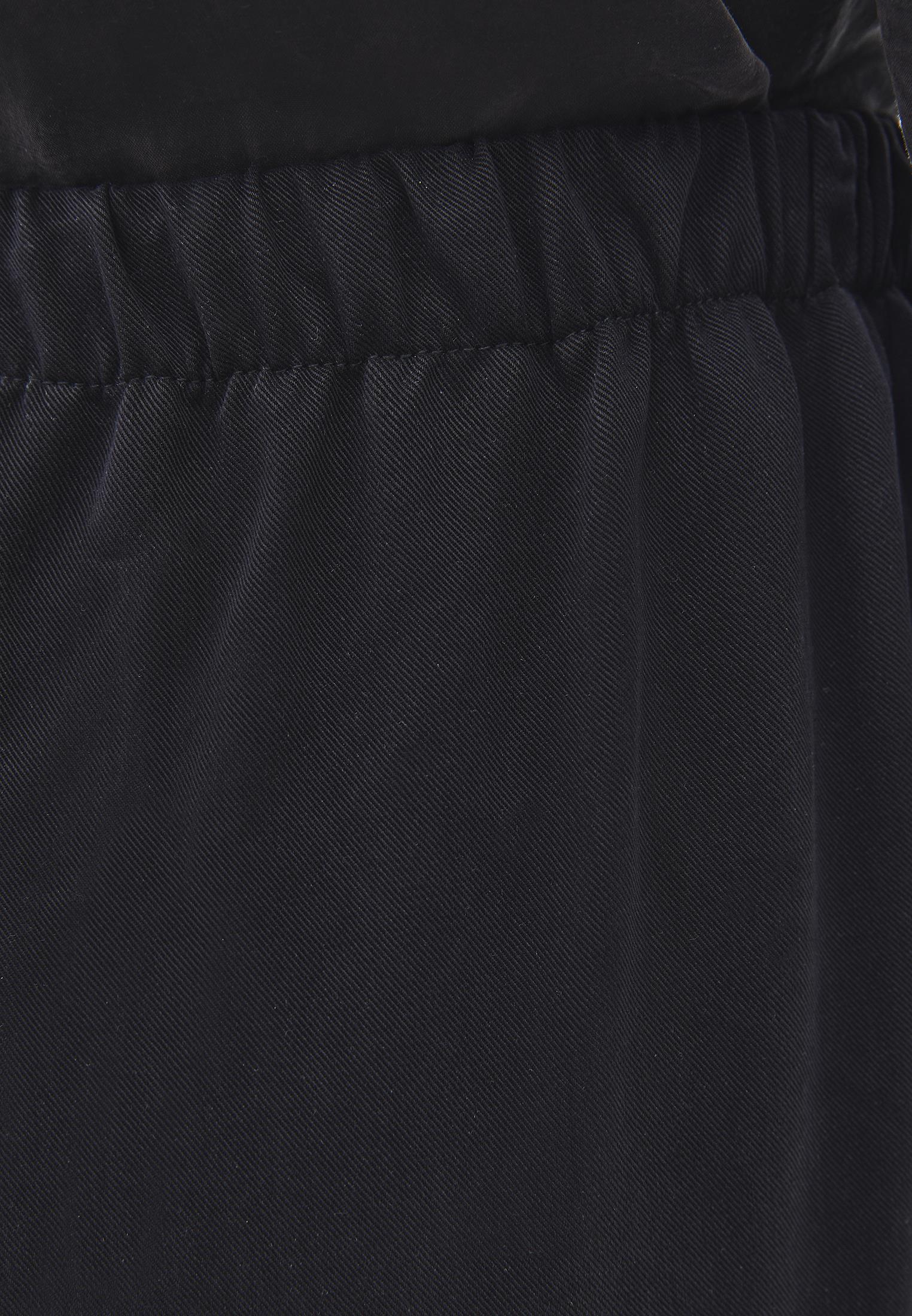 Wide Leg Elastic Women Trousers - BLACK