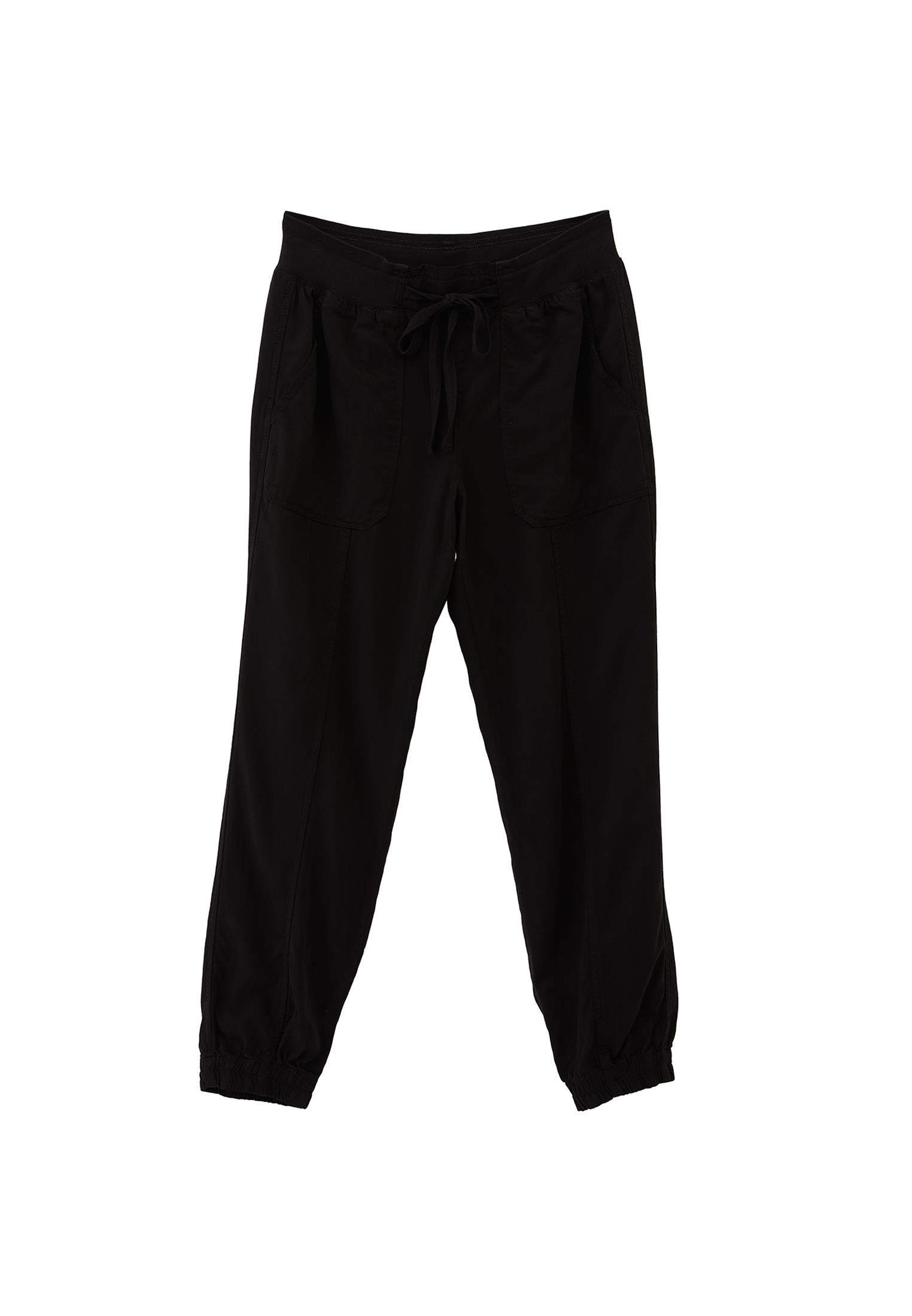 Summer Tencel Jogger Pants - BLACK