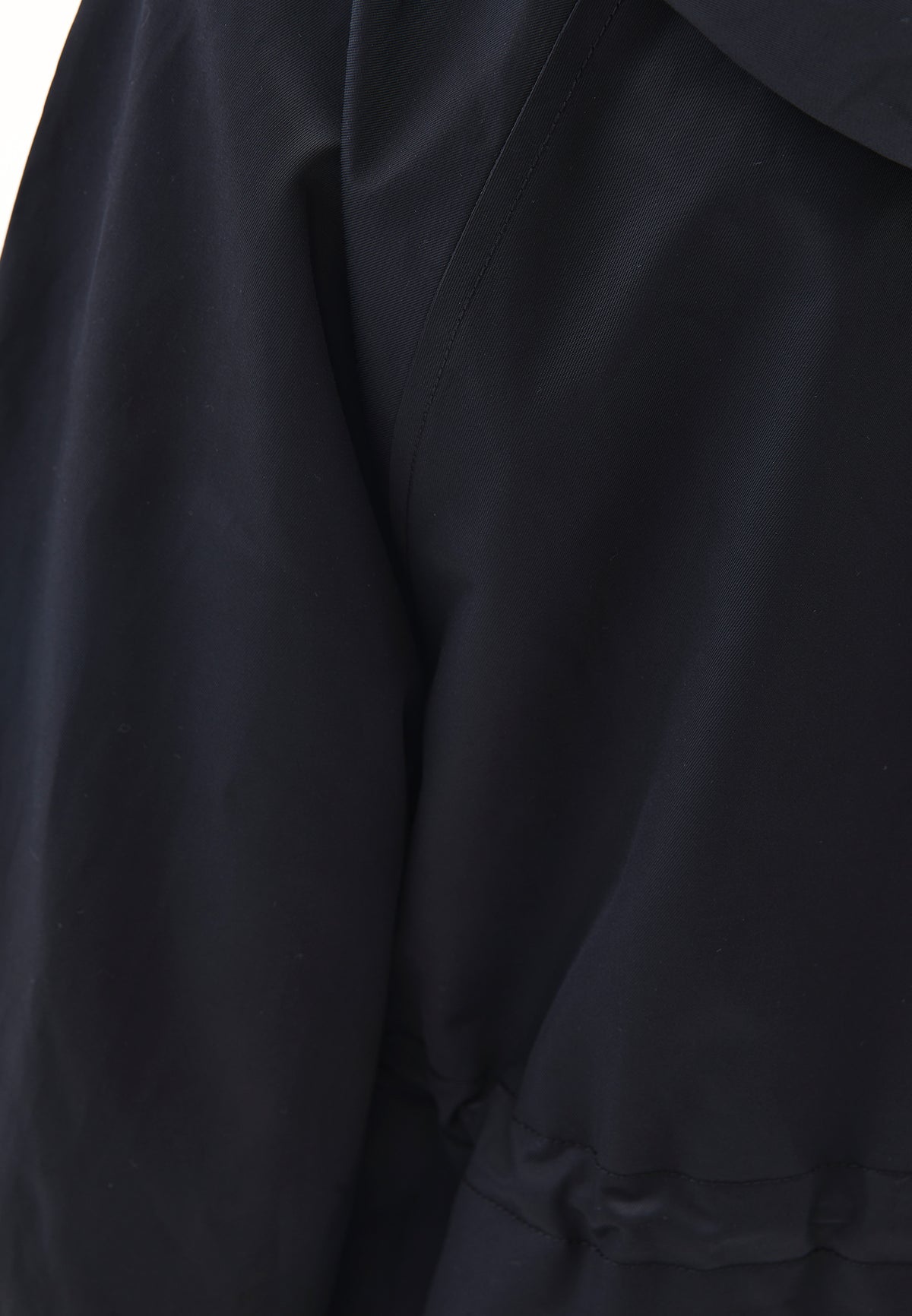 Hooded Midi Coat - BLACK