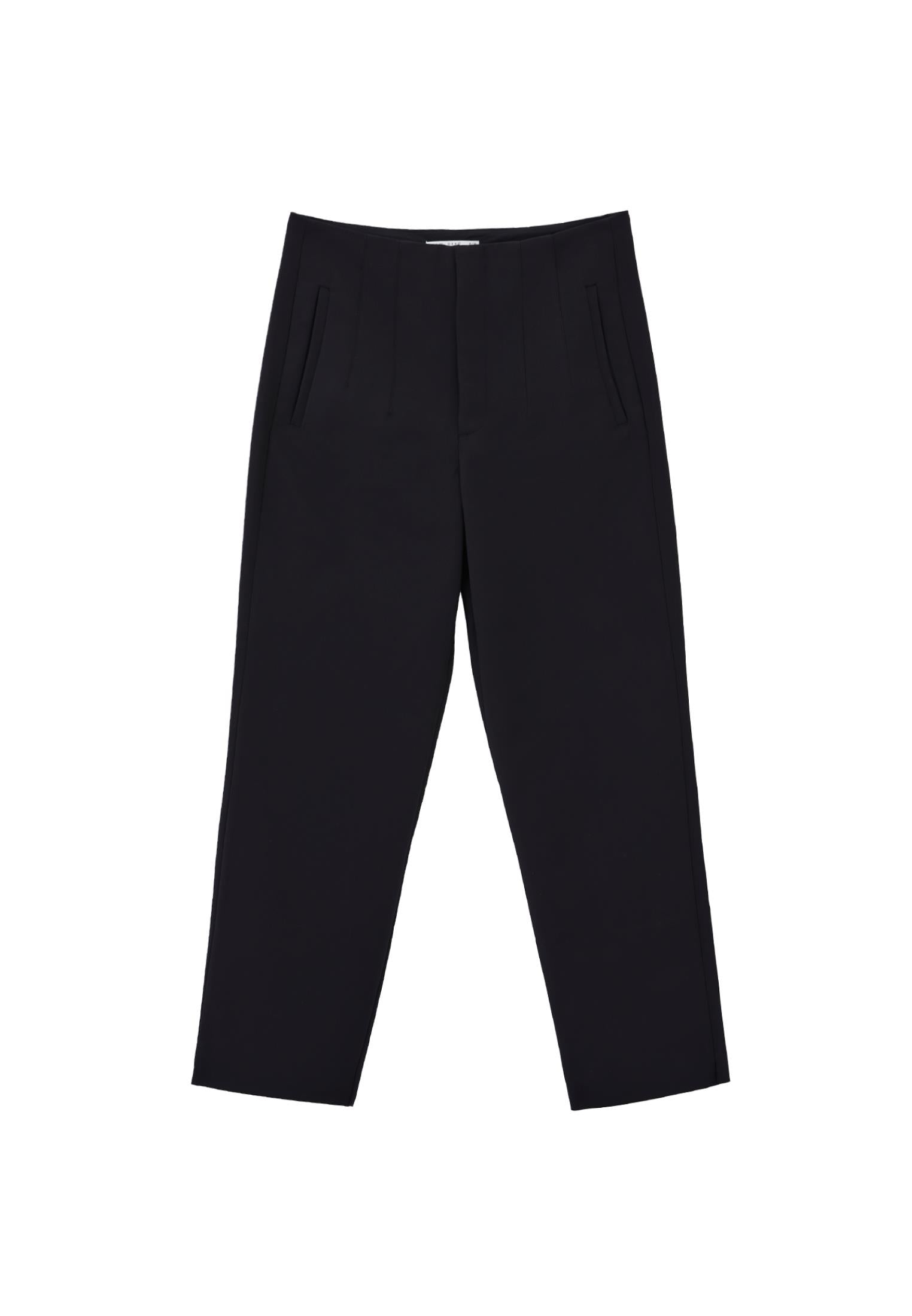 Carrot Cut Ultra High Waist Standard Pants - BLACK
