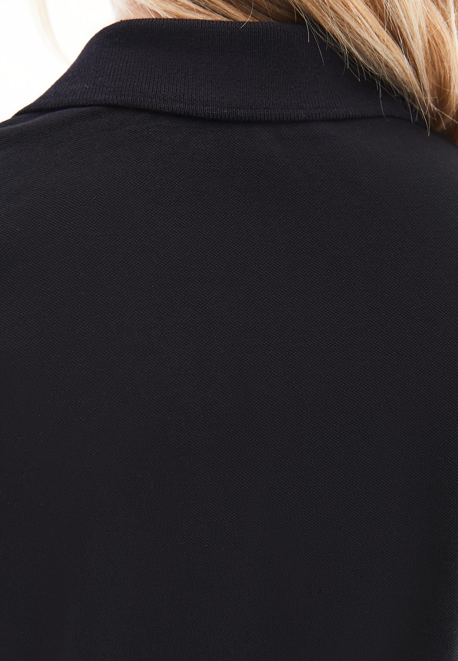 Polo Collar T-Shirt - BLACK