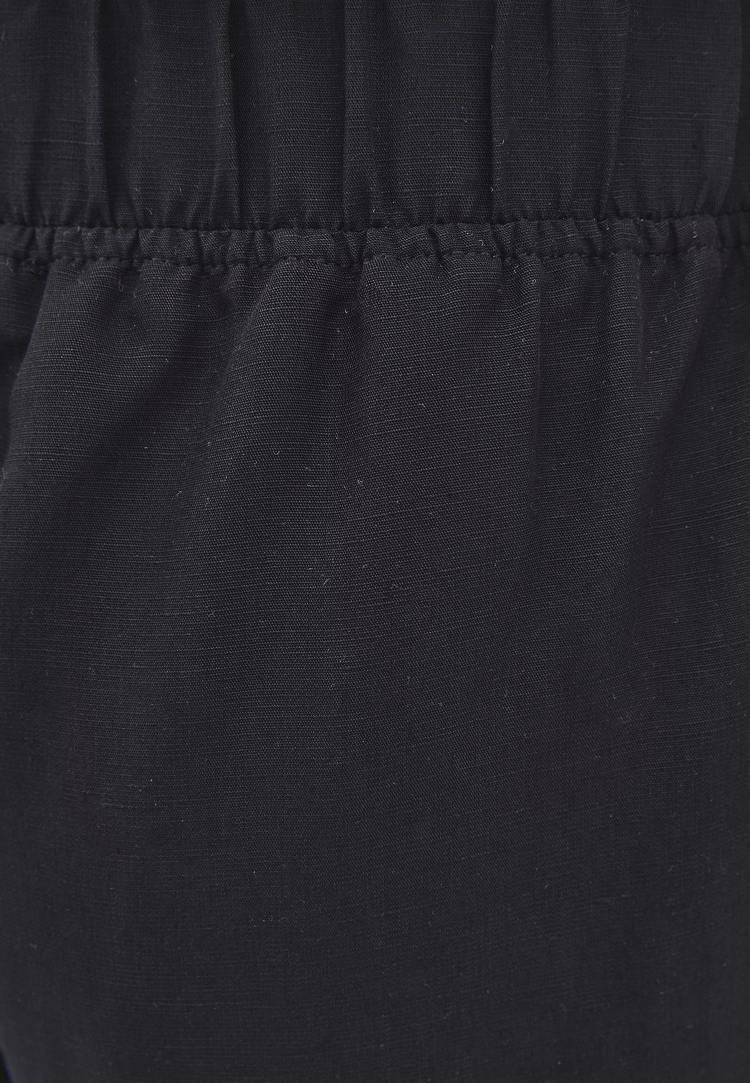 High Waist Carrot Leg Balloon Pants - BLACK