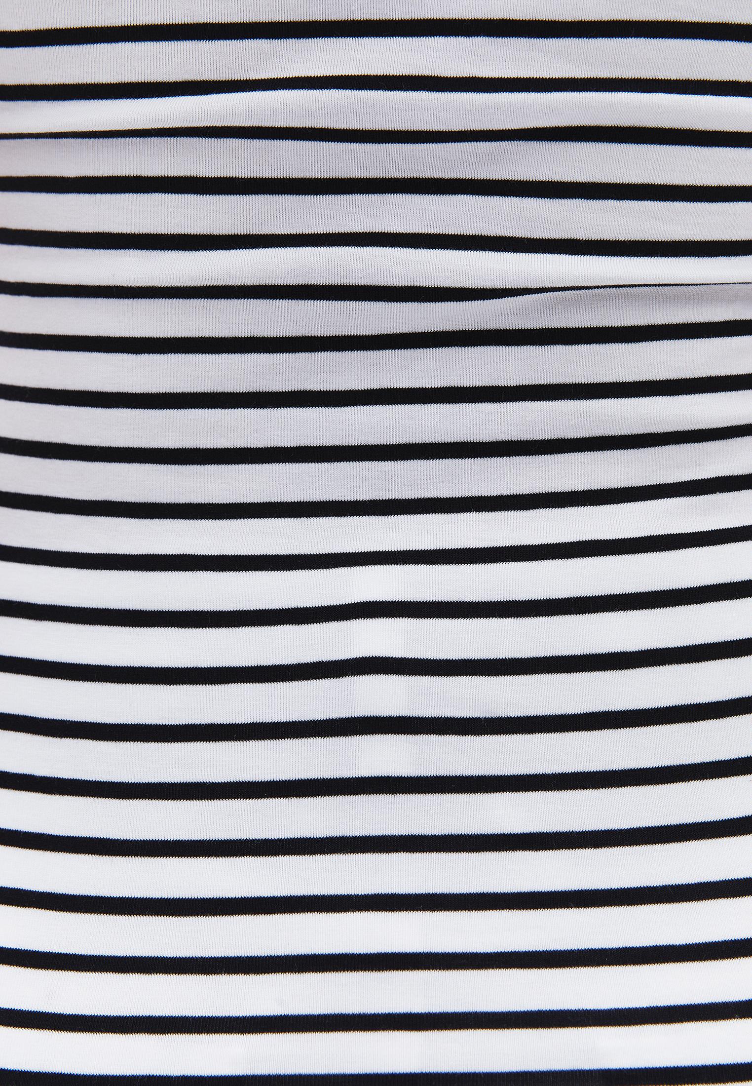 Square Neck Tank Top - WHITE/BLACK