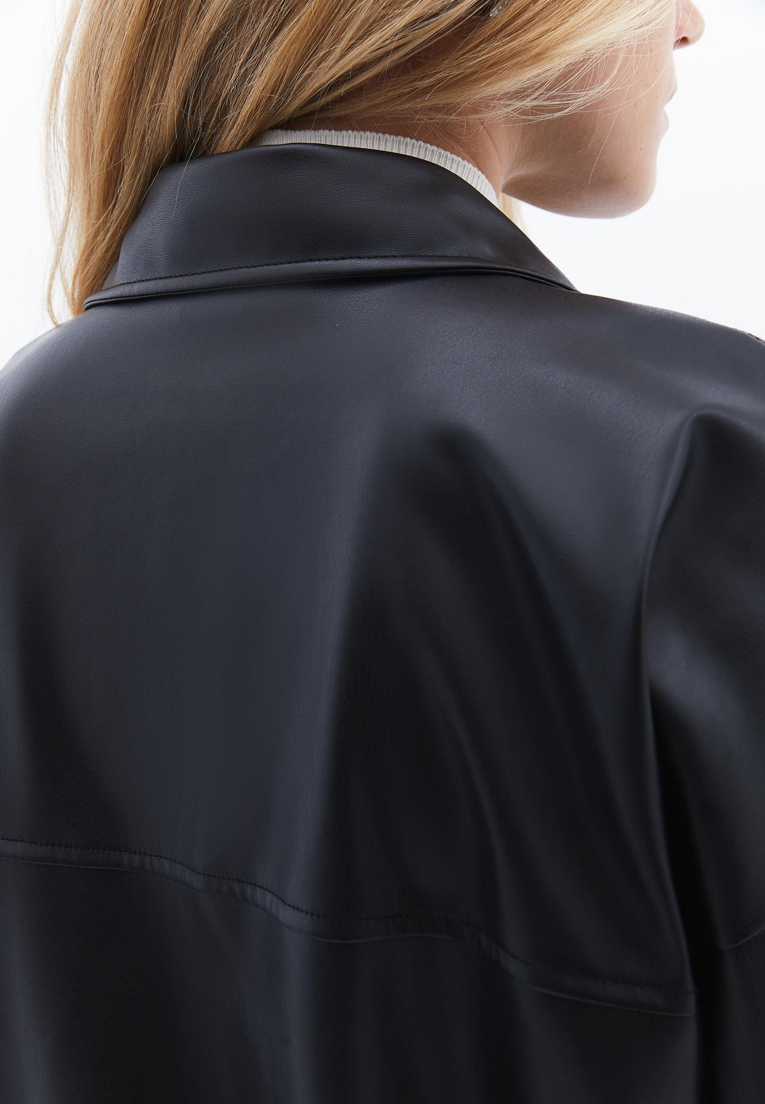 Oversize Pocket Detailed Shirt - BLACK