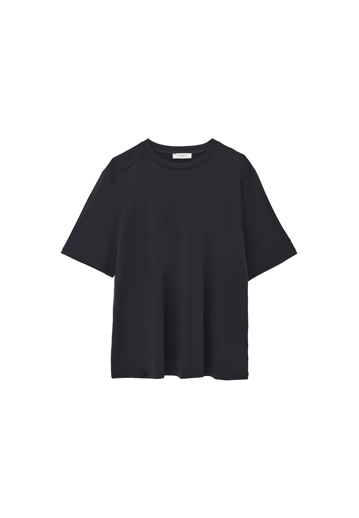 Oversize Tunic T-Shirt - BLACK