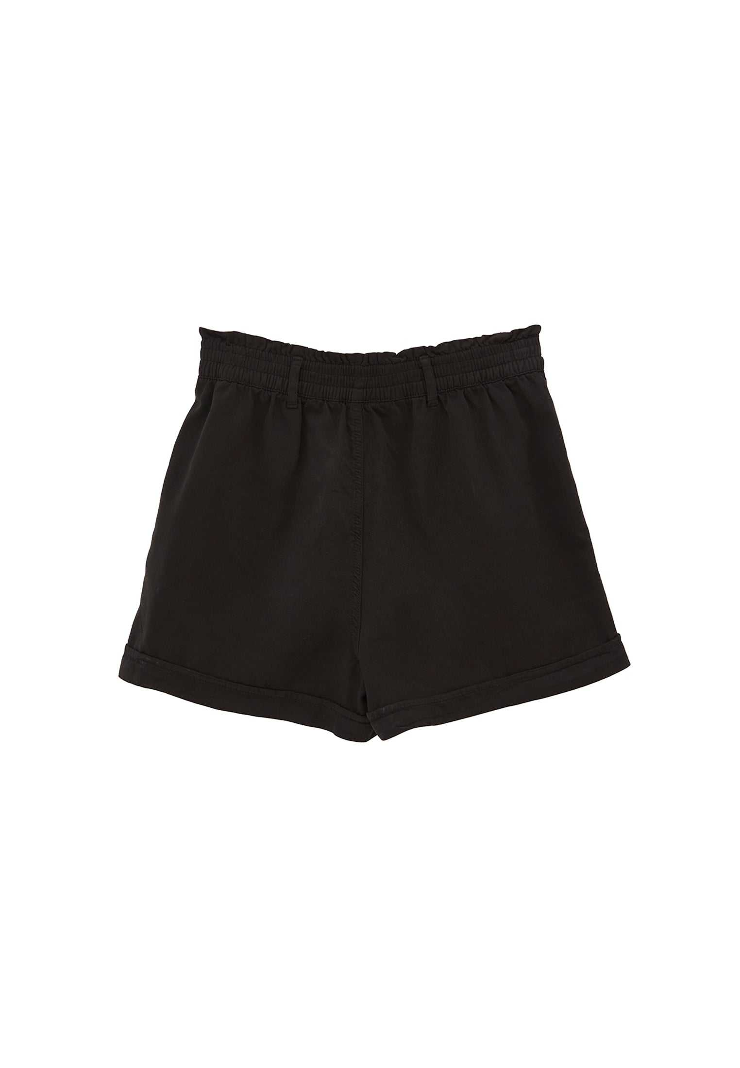 High Waist Short Shorts - BLACK