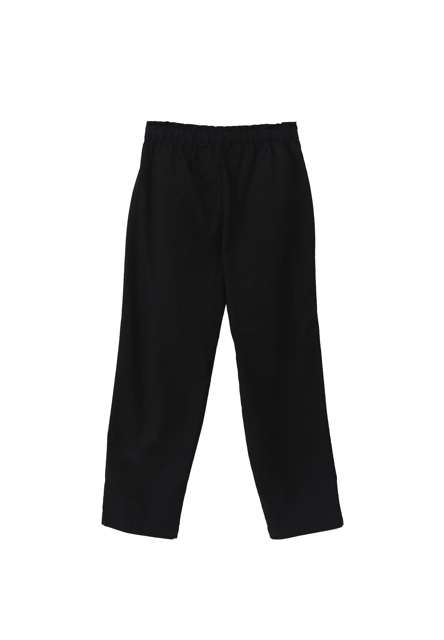 High Waist Carrot Pants - BLACK