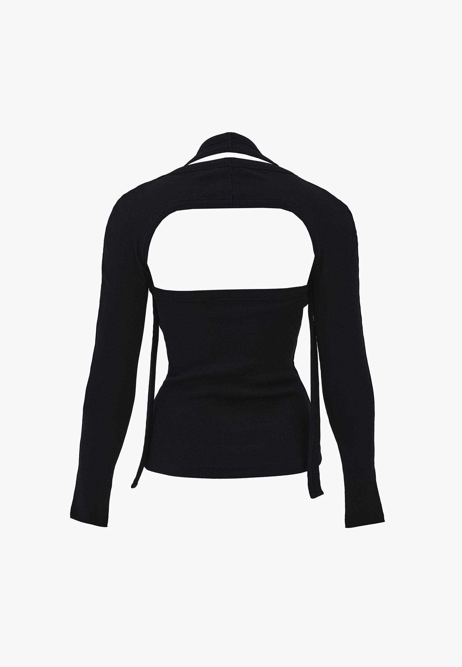 Halter Neck Sleeveless Blouse - BLACK