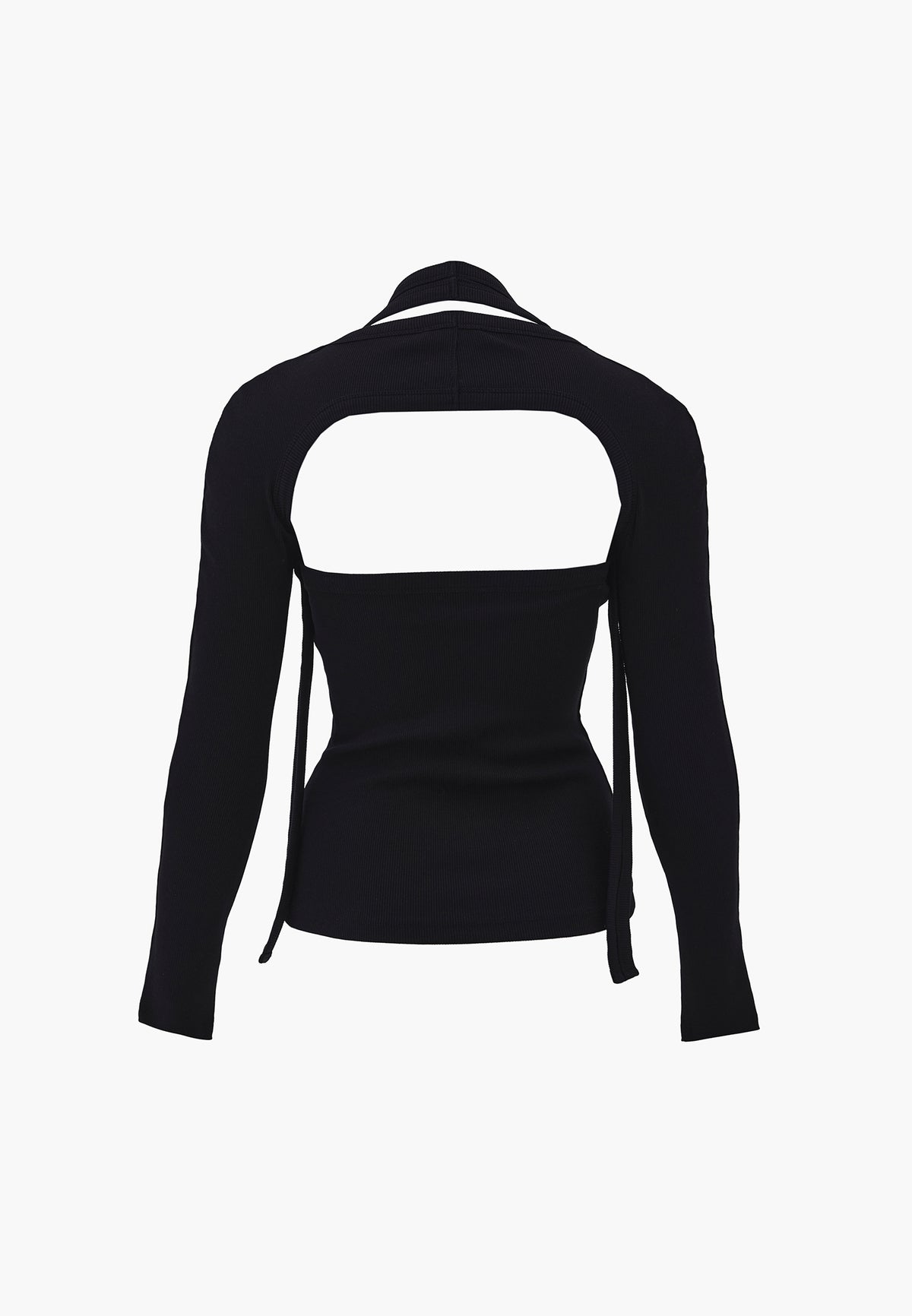 Halter Neck Sleeveless Blouse - BLACK