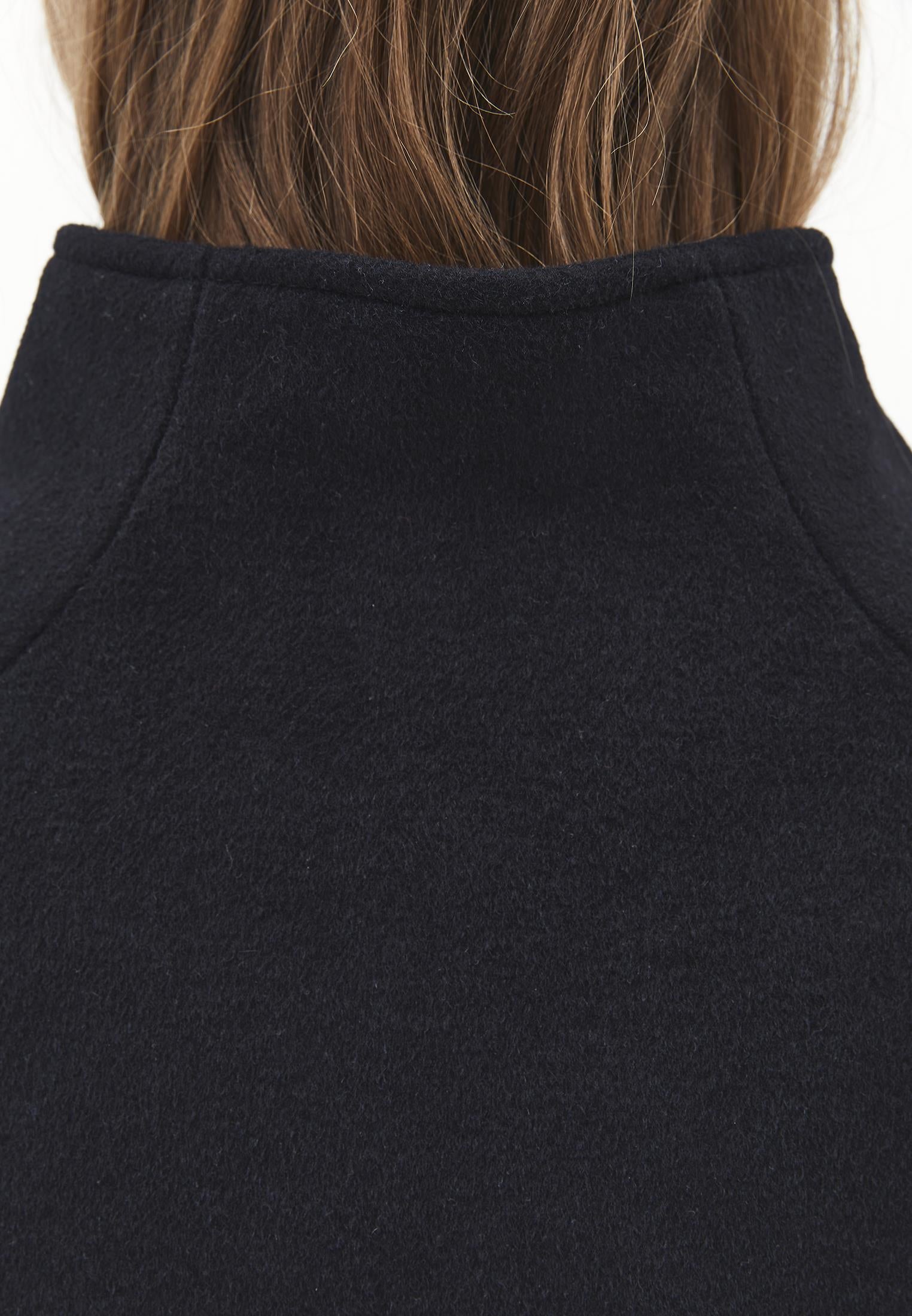 Oversize Standard Women's Coat - BLACK