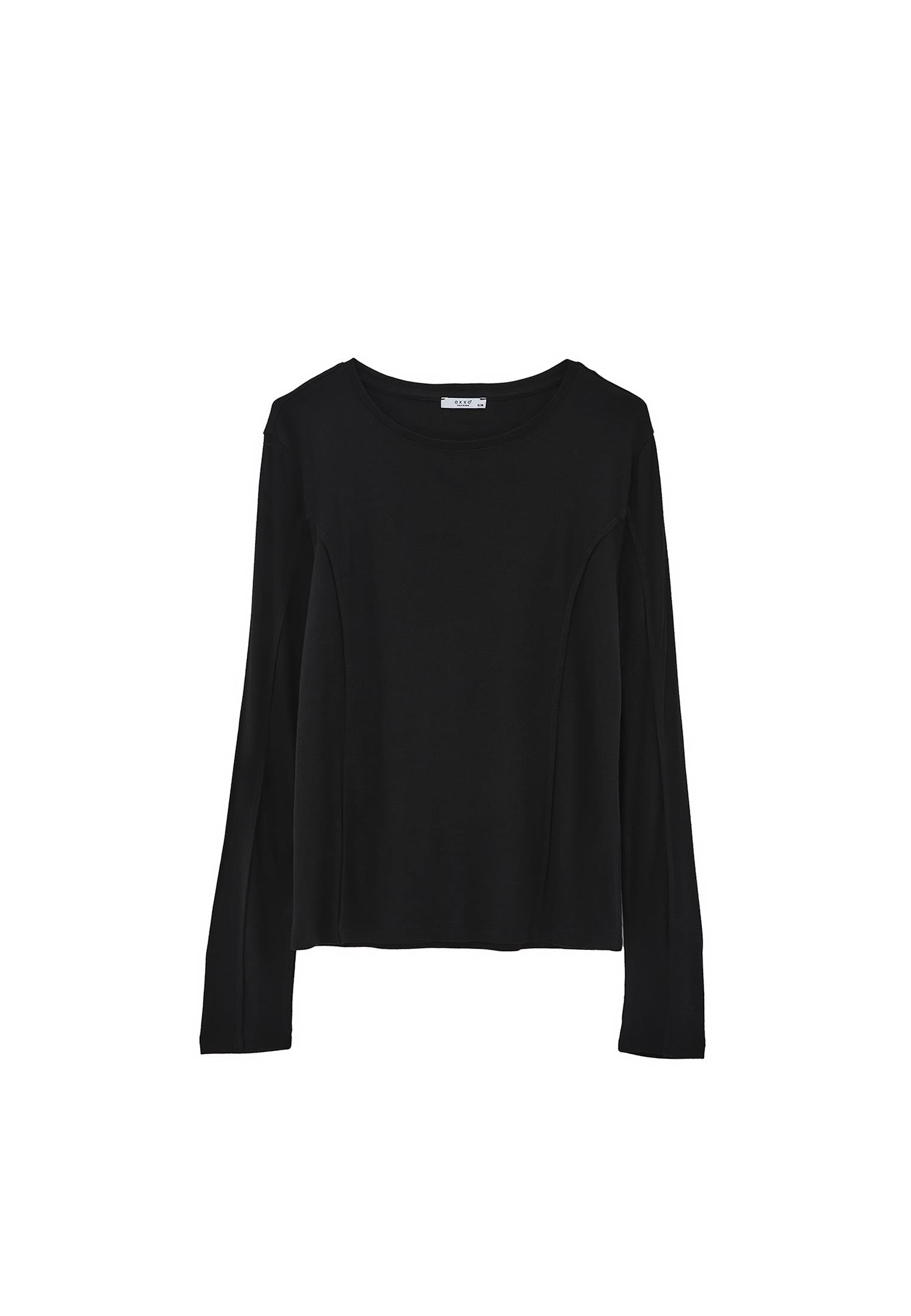 Slim Fit Crew Neck T-Shirt - BLACK