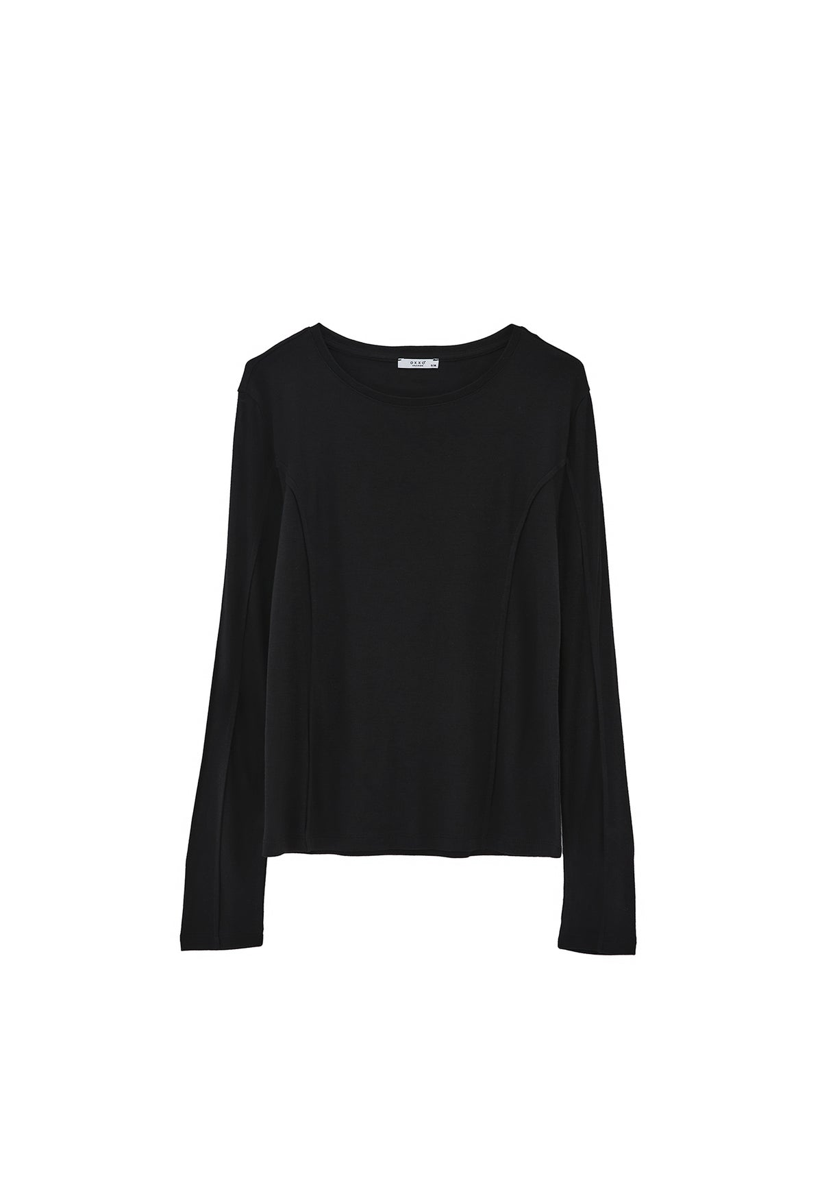 Slim Fit Crew Neck T-Shirt - BLACK