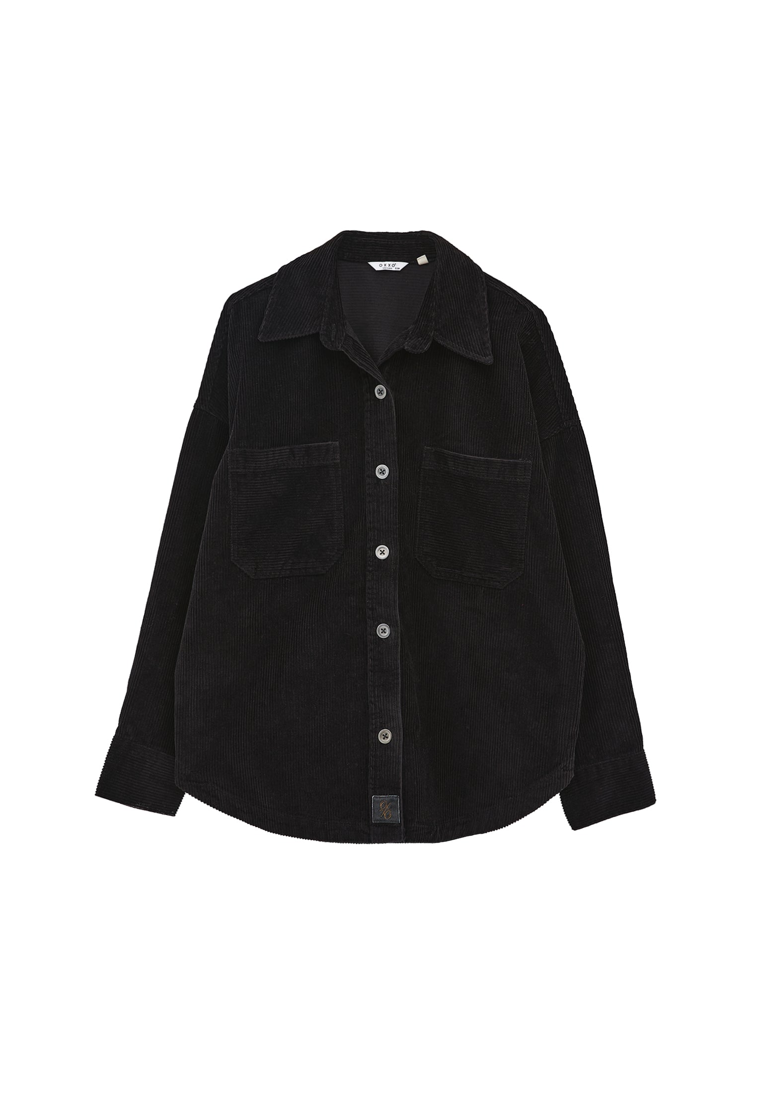 Cotton Oversize Shirt - BLACK