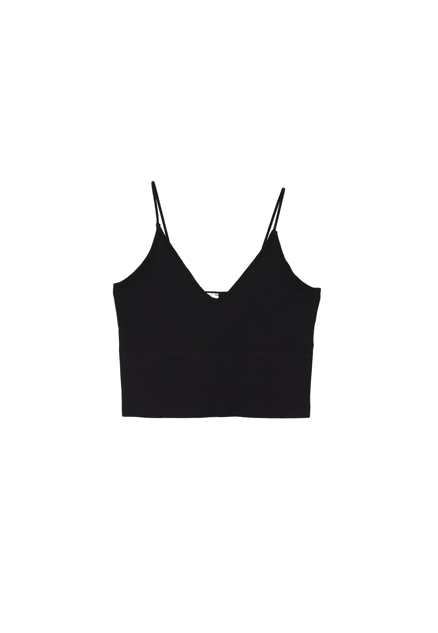 V Neck Tank Top - BLACK