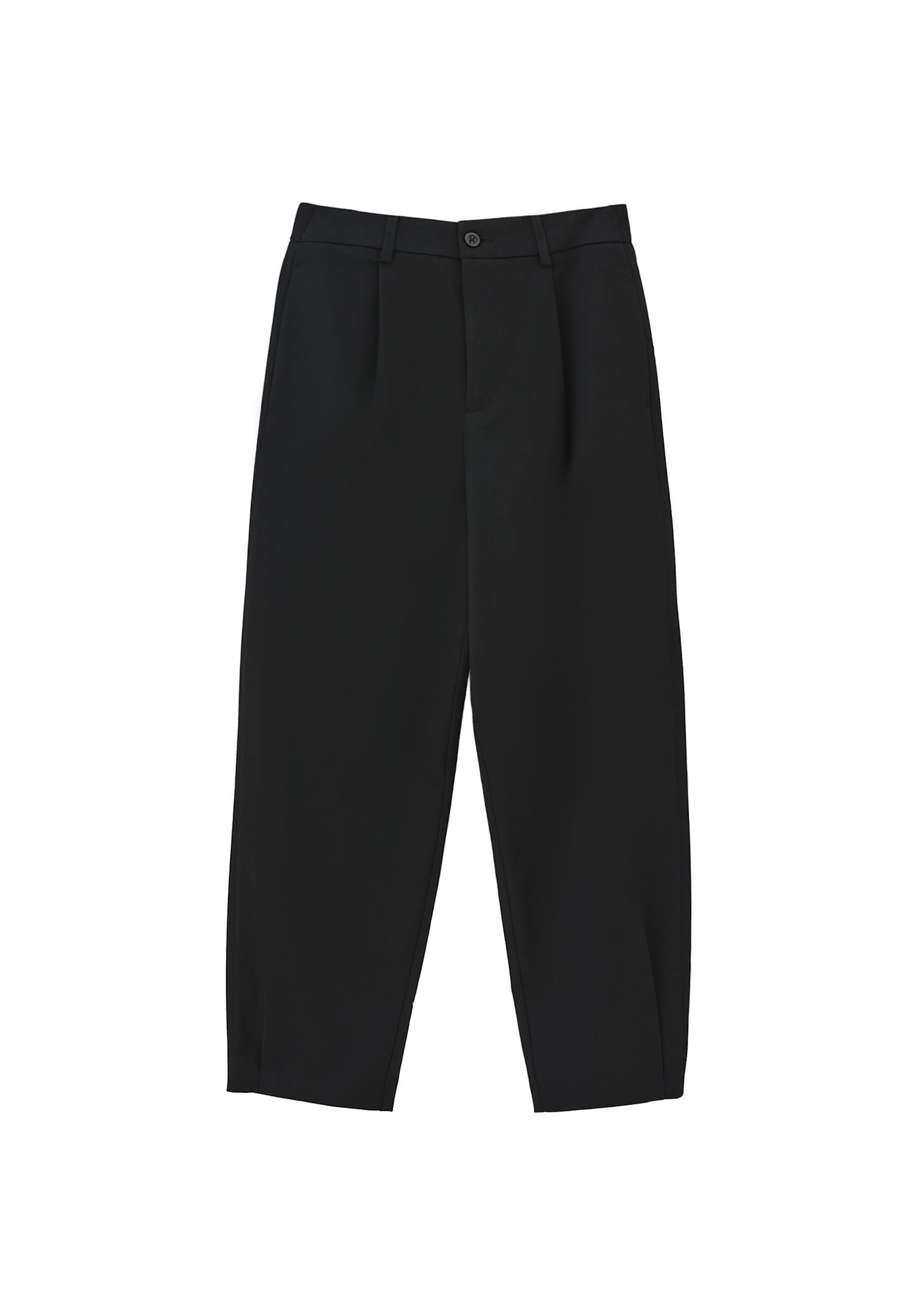 Balloon Form Long Carrot Pants - BLACK