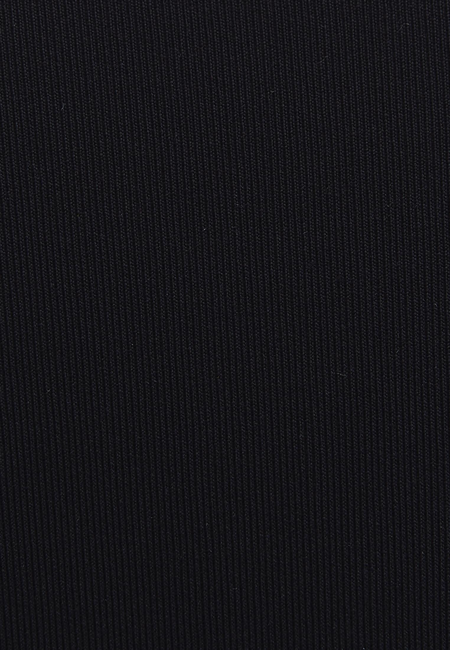 High Neck Long Sleeve T-Shirt - BLACK