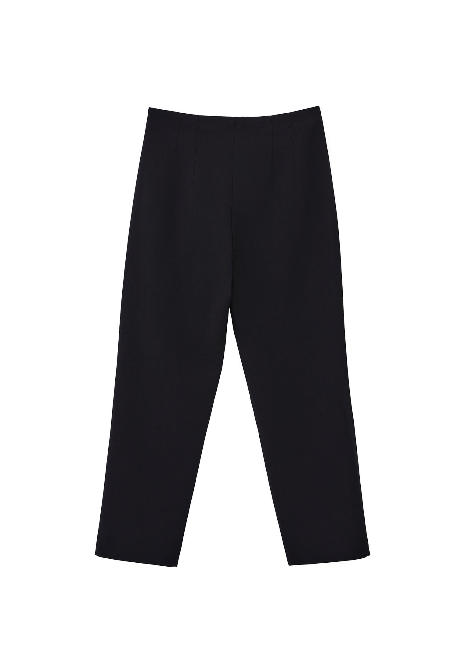Carrot Cut Ultra High Waist Standard Pants - BLACK