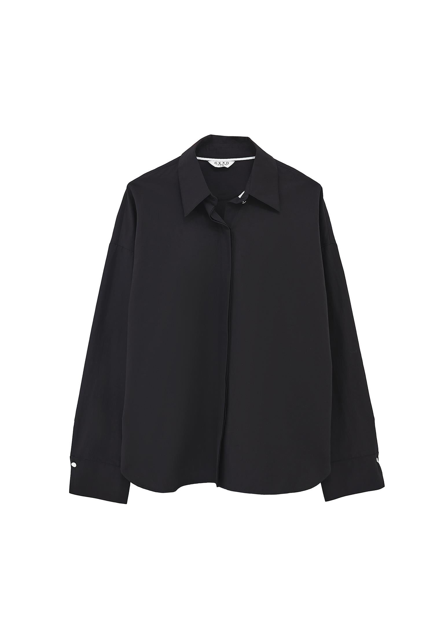 Shirt Model Poplin Weave - BLACK