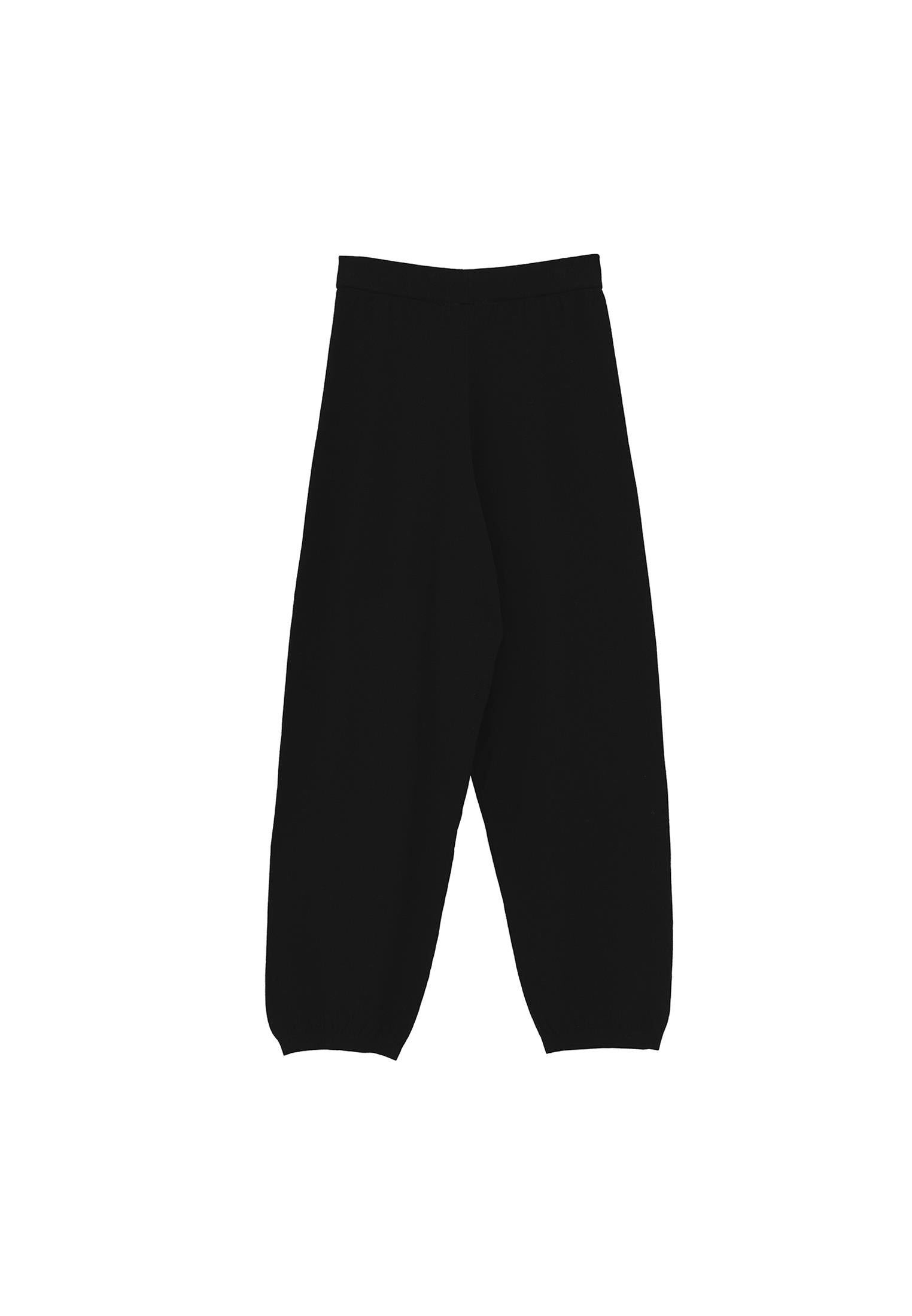 Elasticated Barrel Form Trousers - BLACK