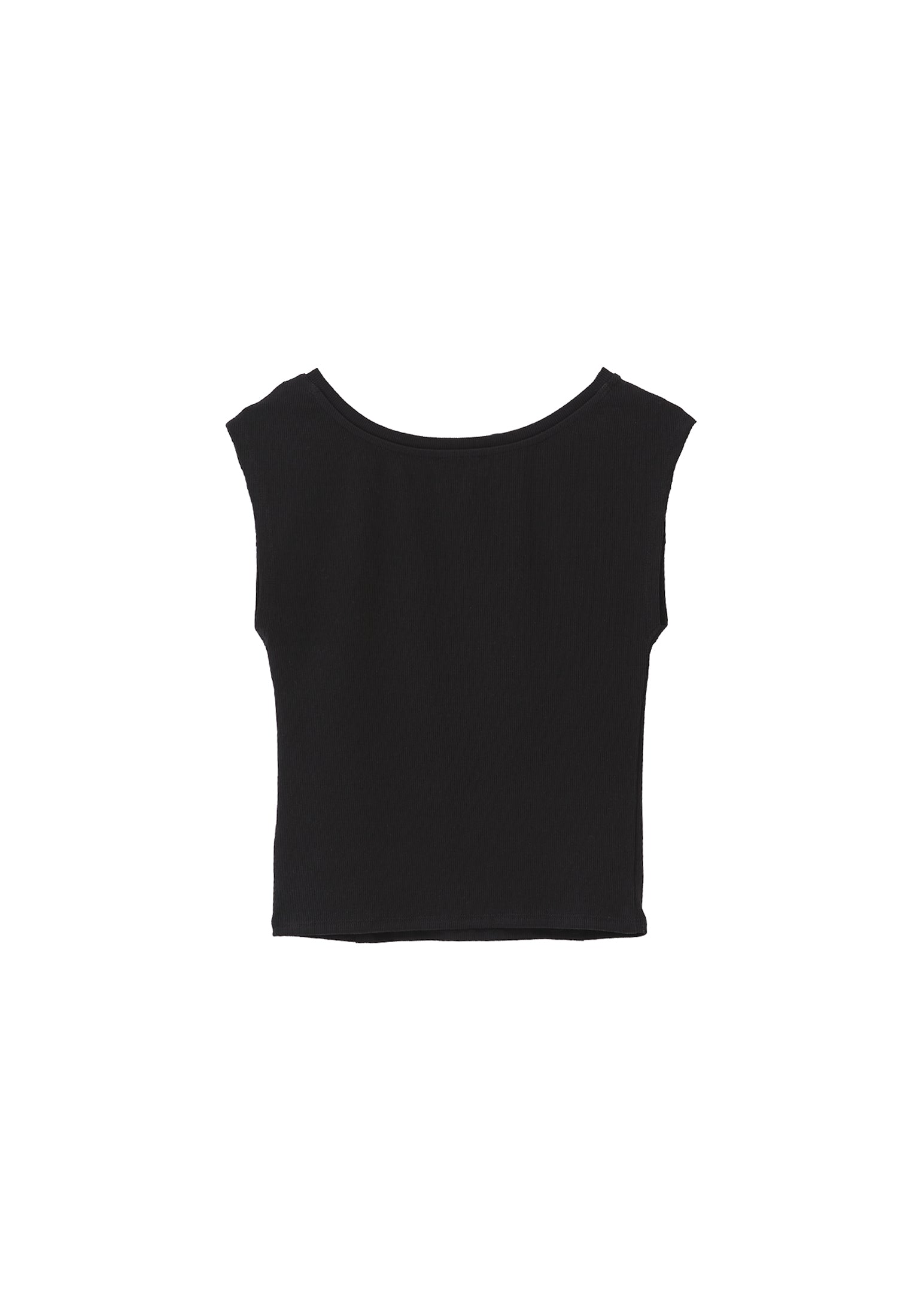 Boat Neck Short Sleeve Bodycon T-Shirt - BLACK