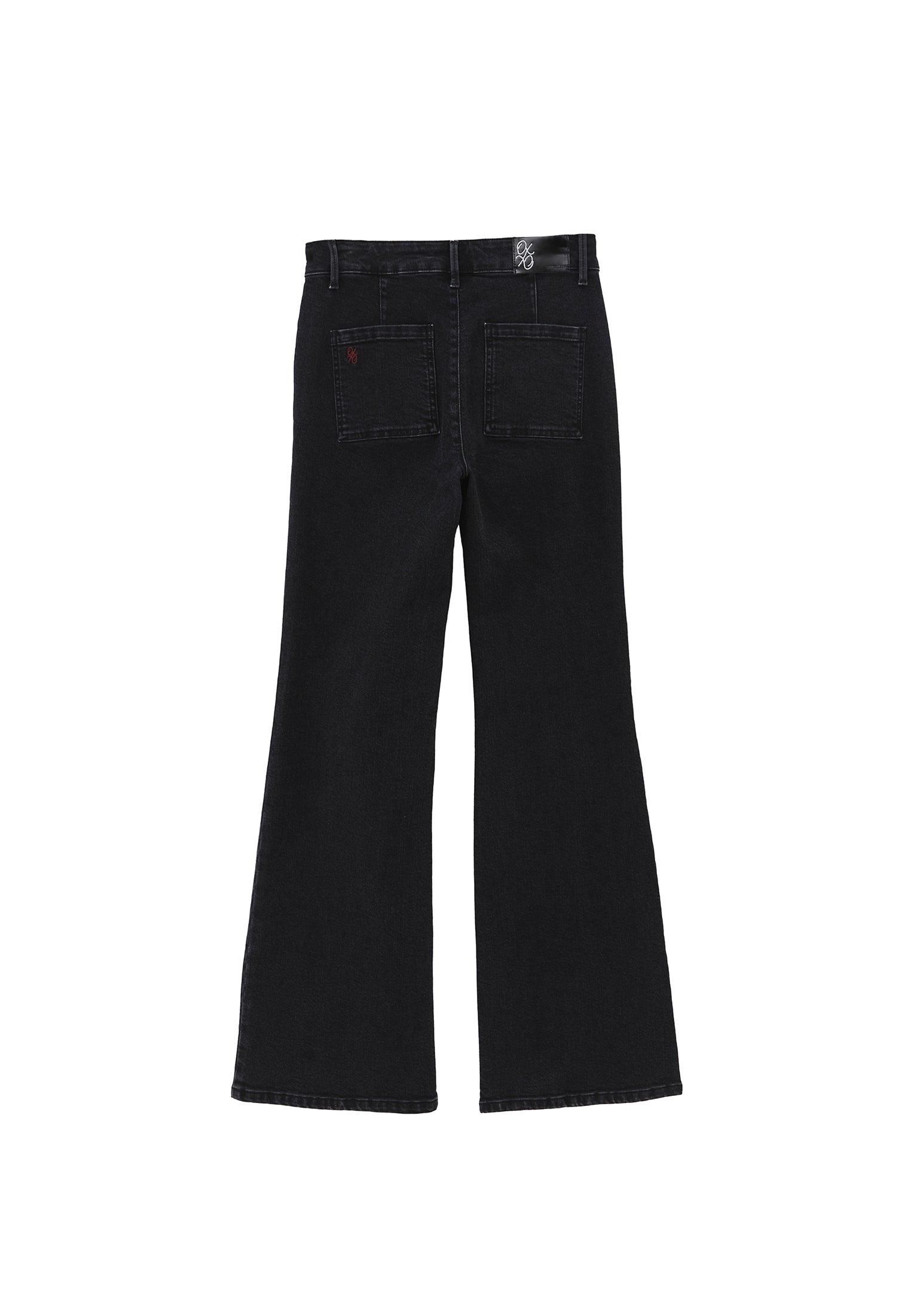 Spanish Leg Pants With Pocket Detail - BLACK
