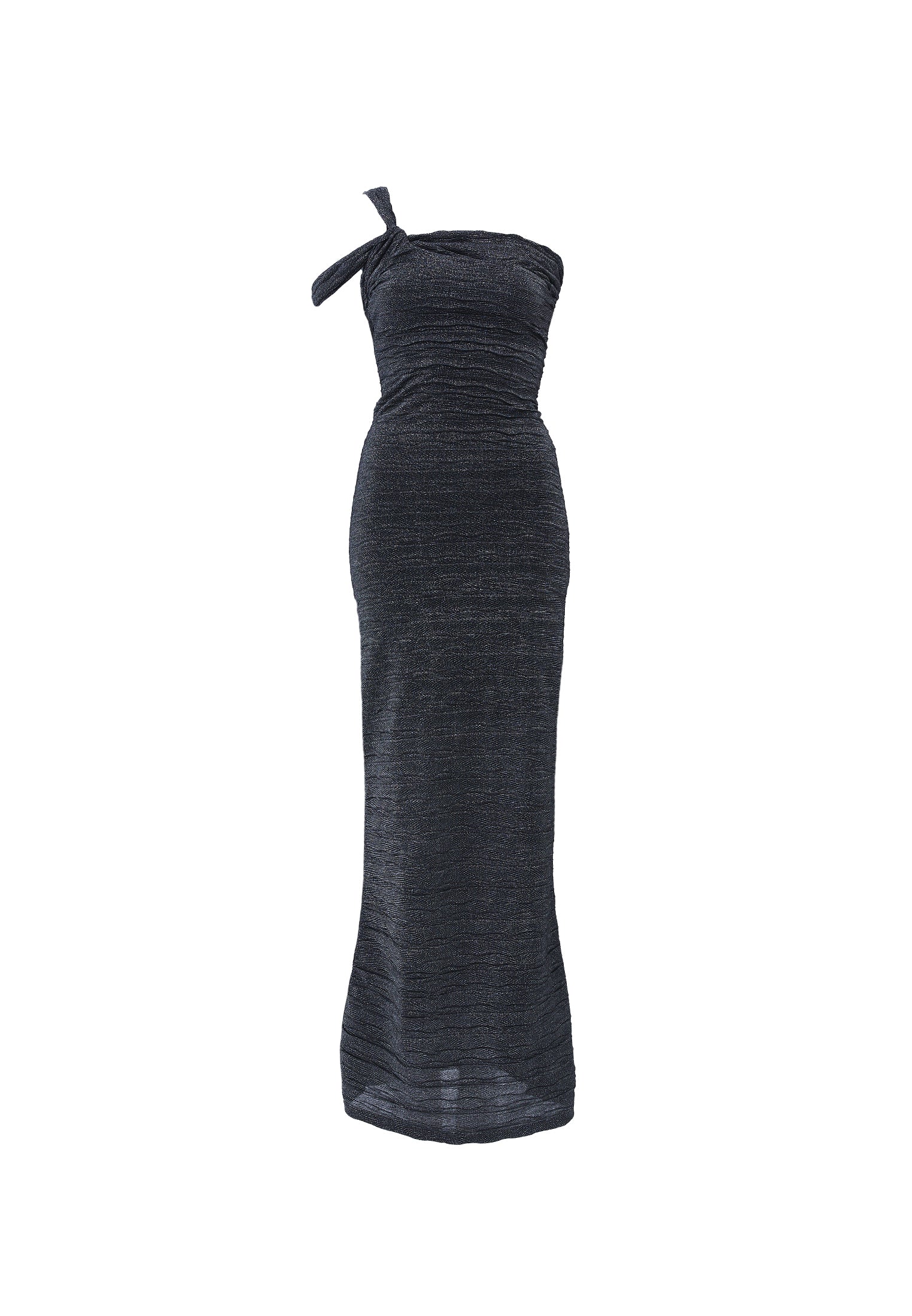 Asymmetric Women's Jumpsuit Dress - BLACK