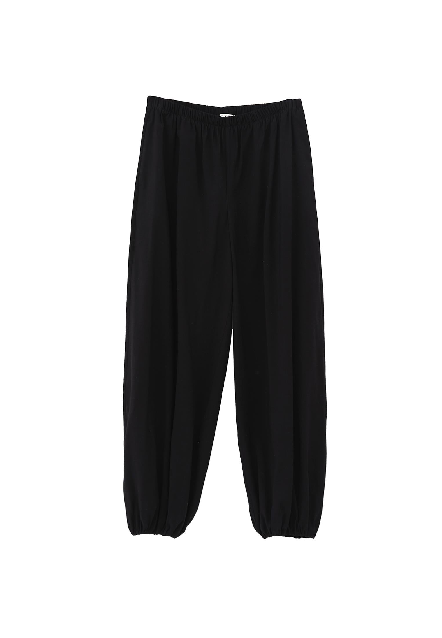 Balloon Form Jogger Pants - BLACK