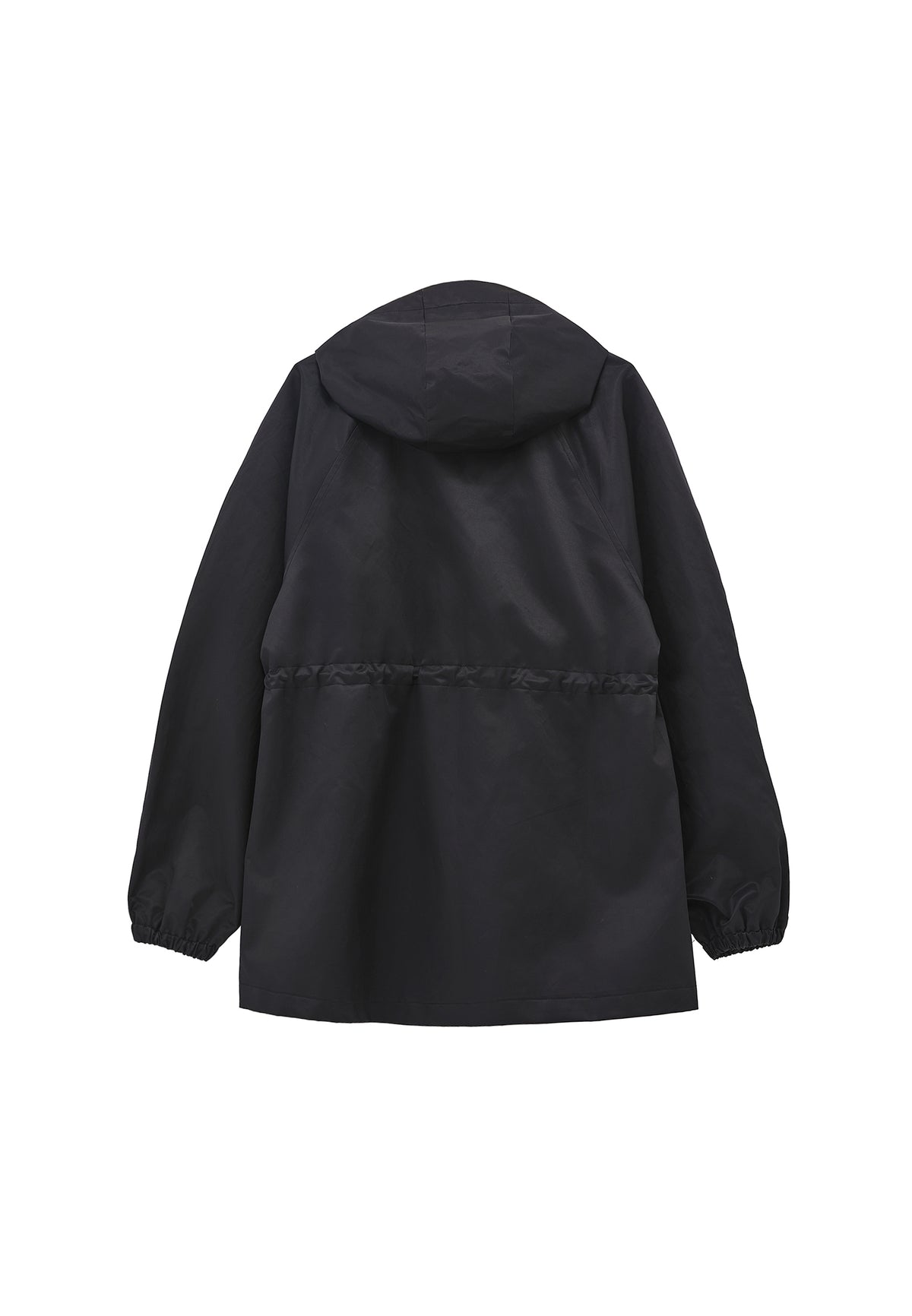 Hooded Midi Coat - BLACK