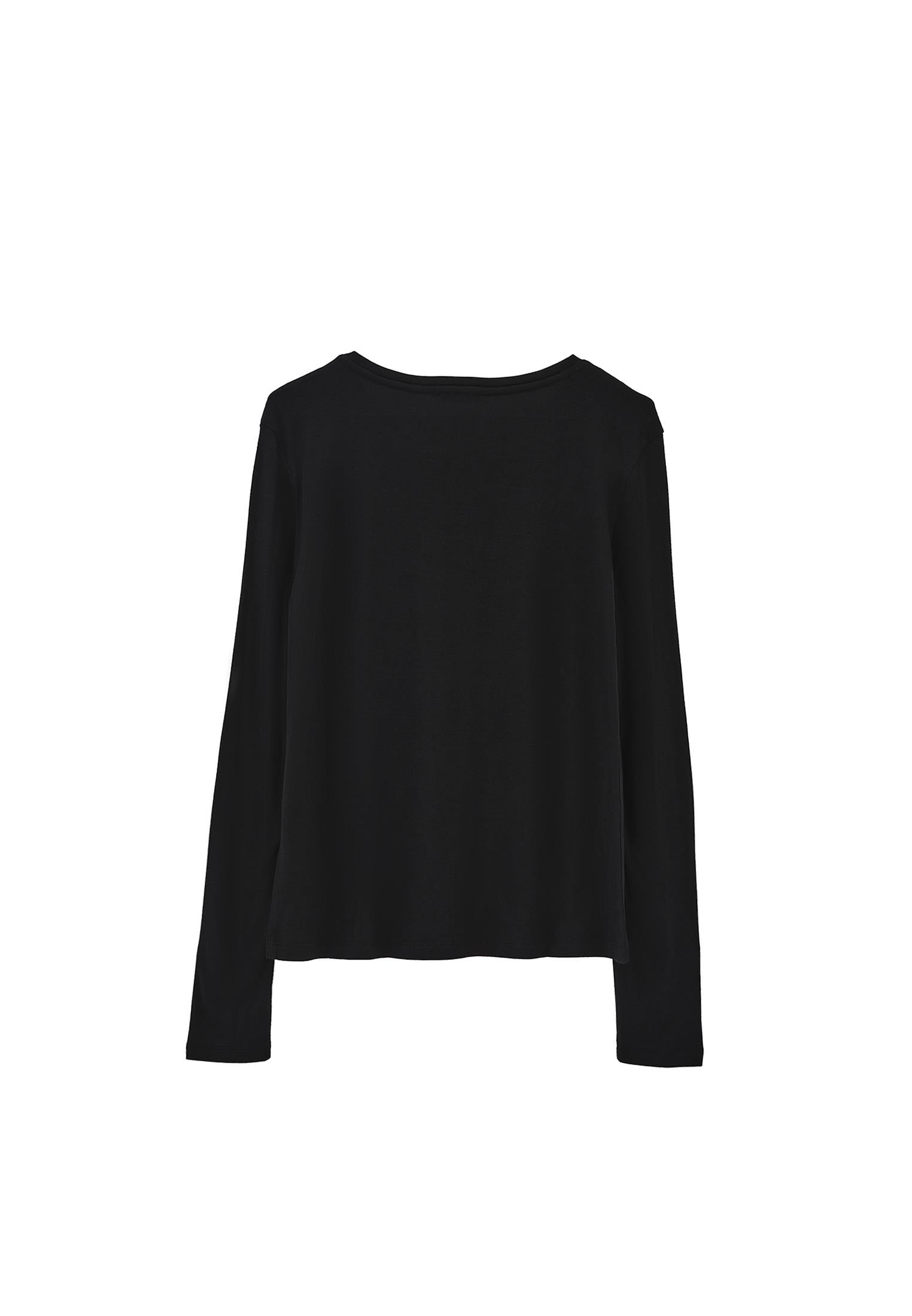 Slim Fit Crew Neck T-Shirt - BLACK