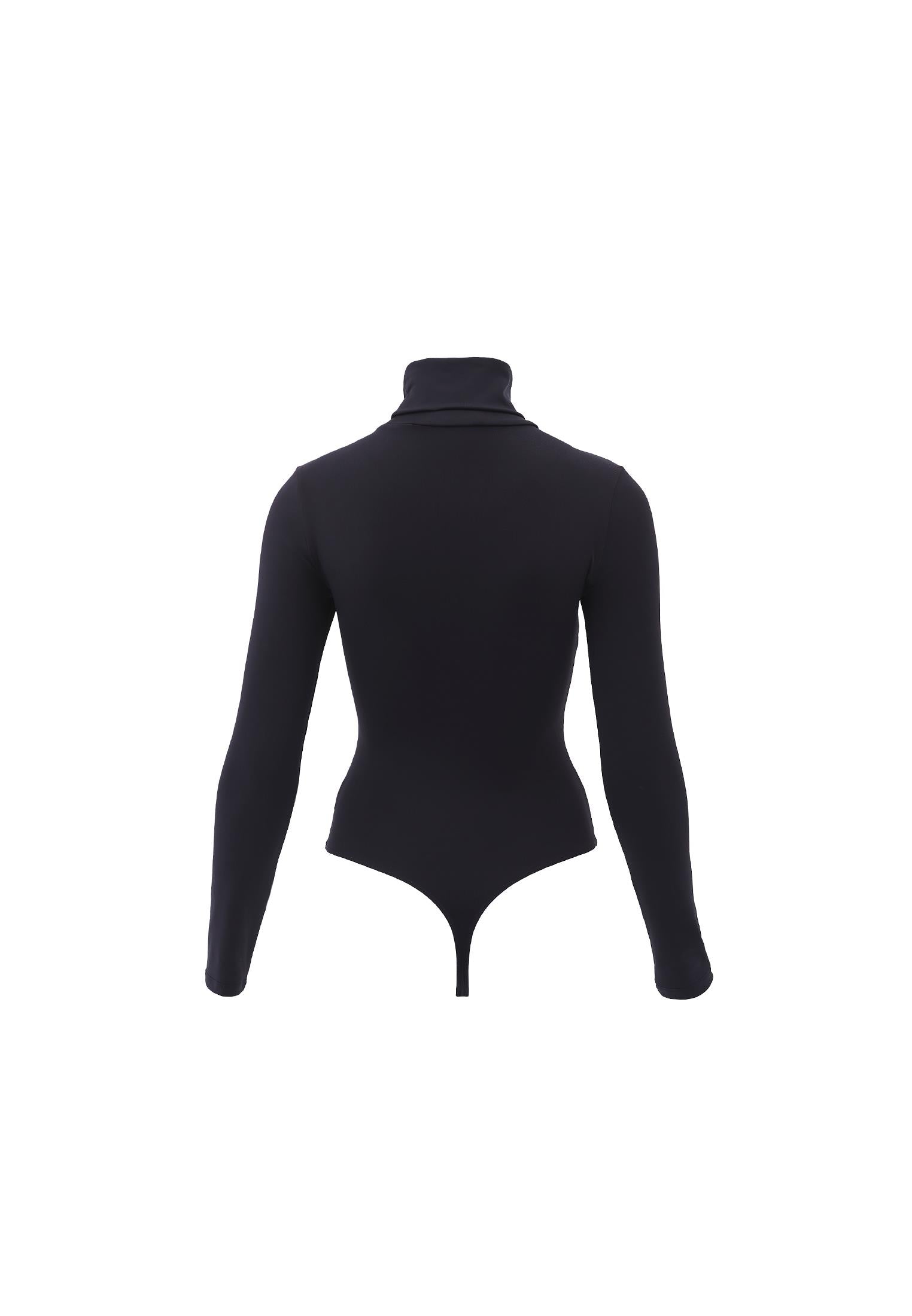 Turtleneck Long Sleeve Bodysuit - BLACK