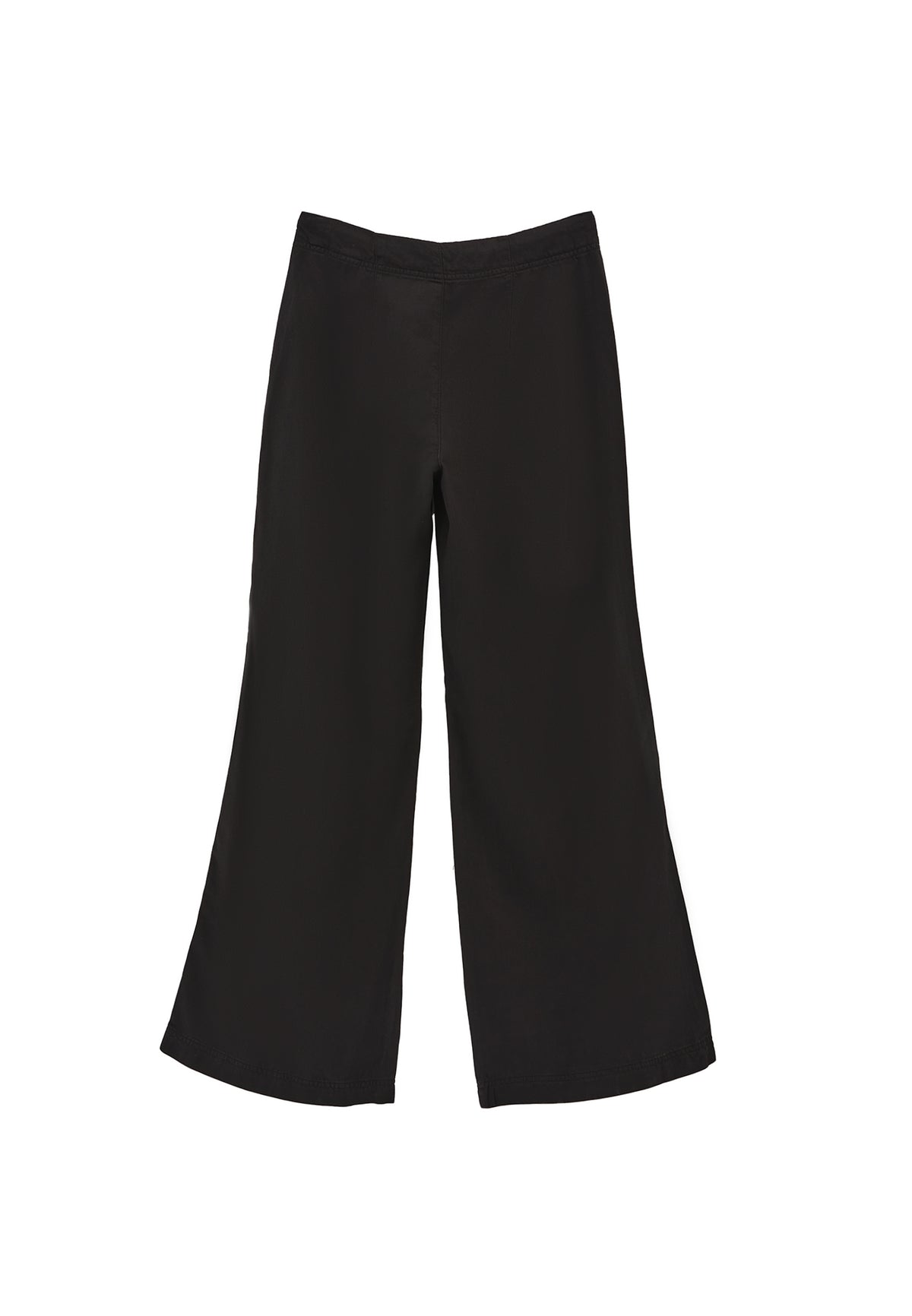 Women Bottom Wear Wide Leg Pants - BLACK