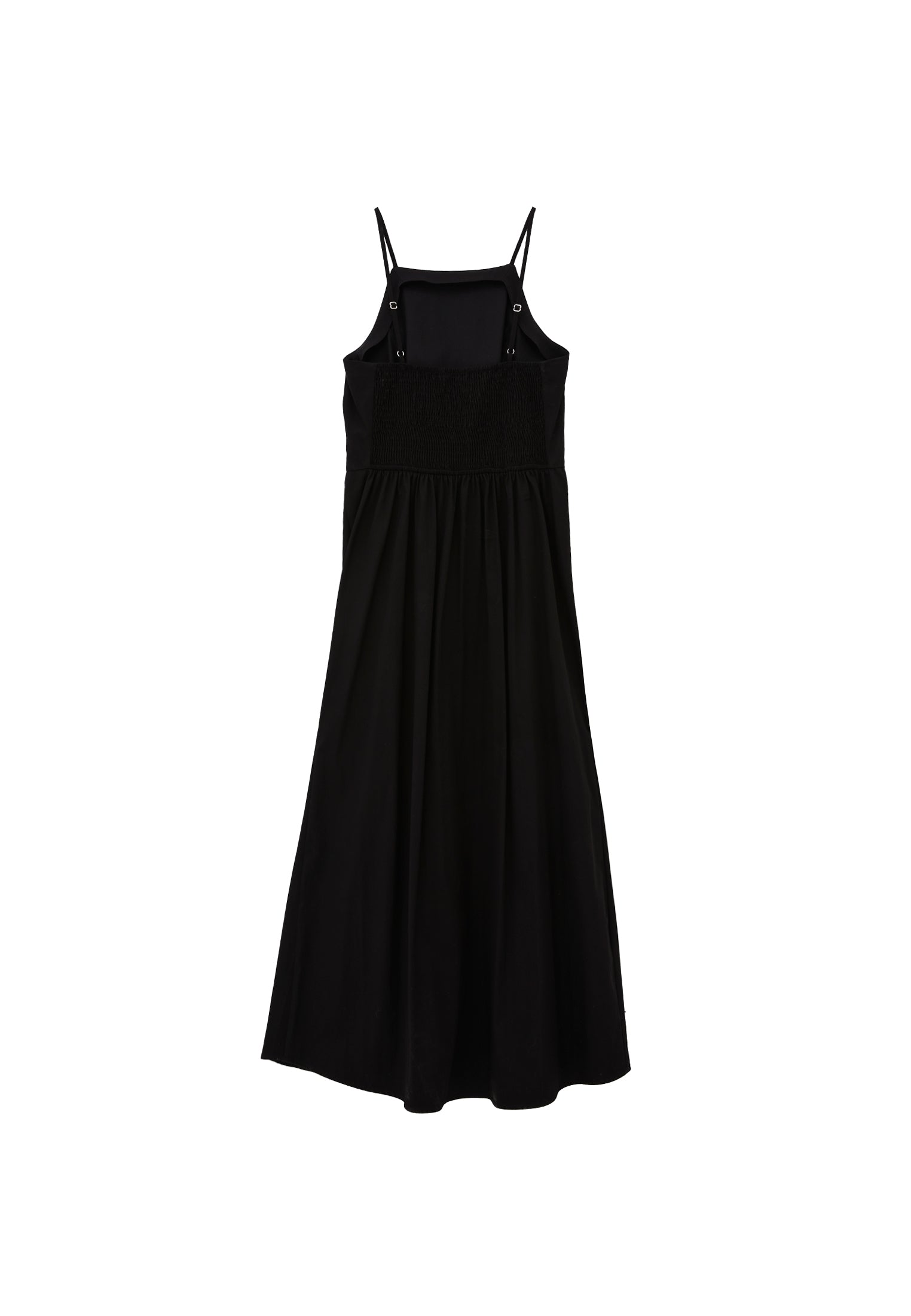 Strappy Halter Neck Long Dress - BLACK