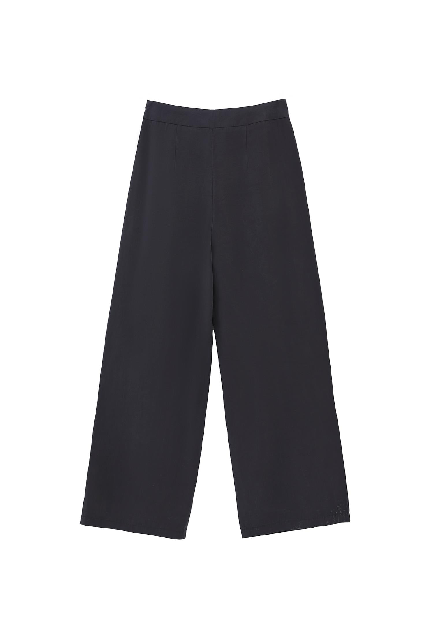 Ultra High Waist Modal Pants - BLACK