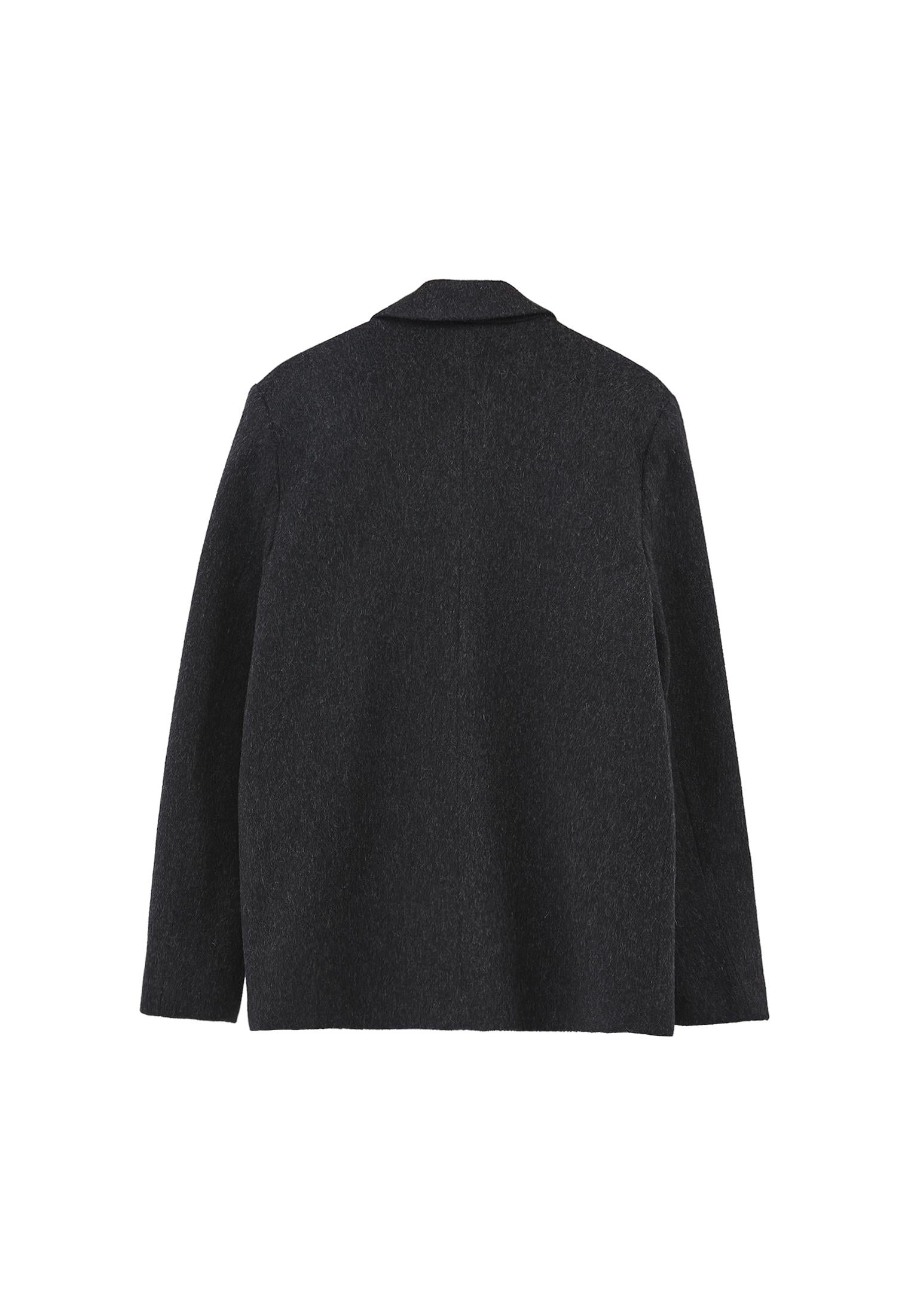 Double Breasted Blazer - BLACK