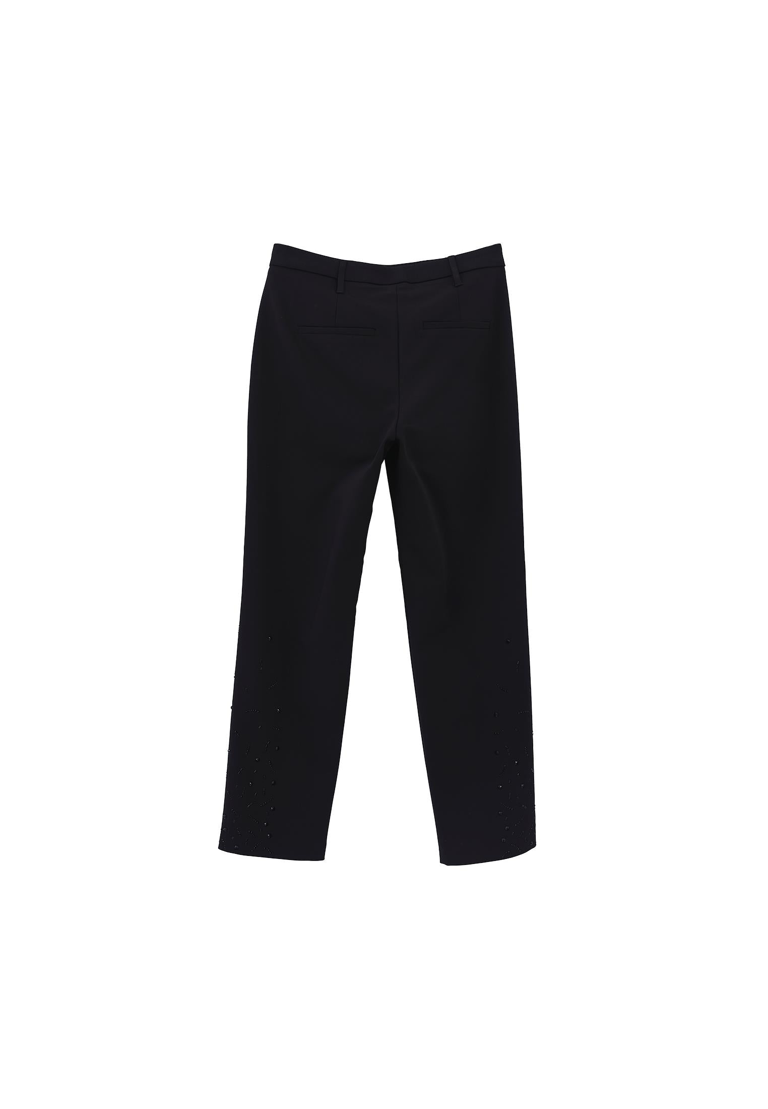 Carrot Leg Pants - BLACK
