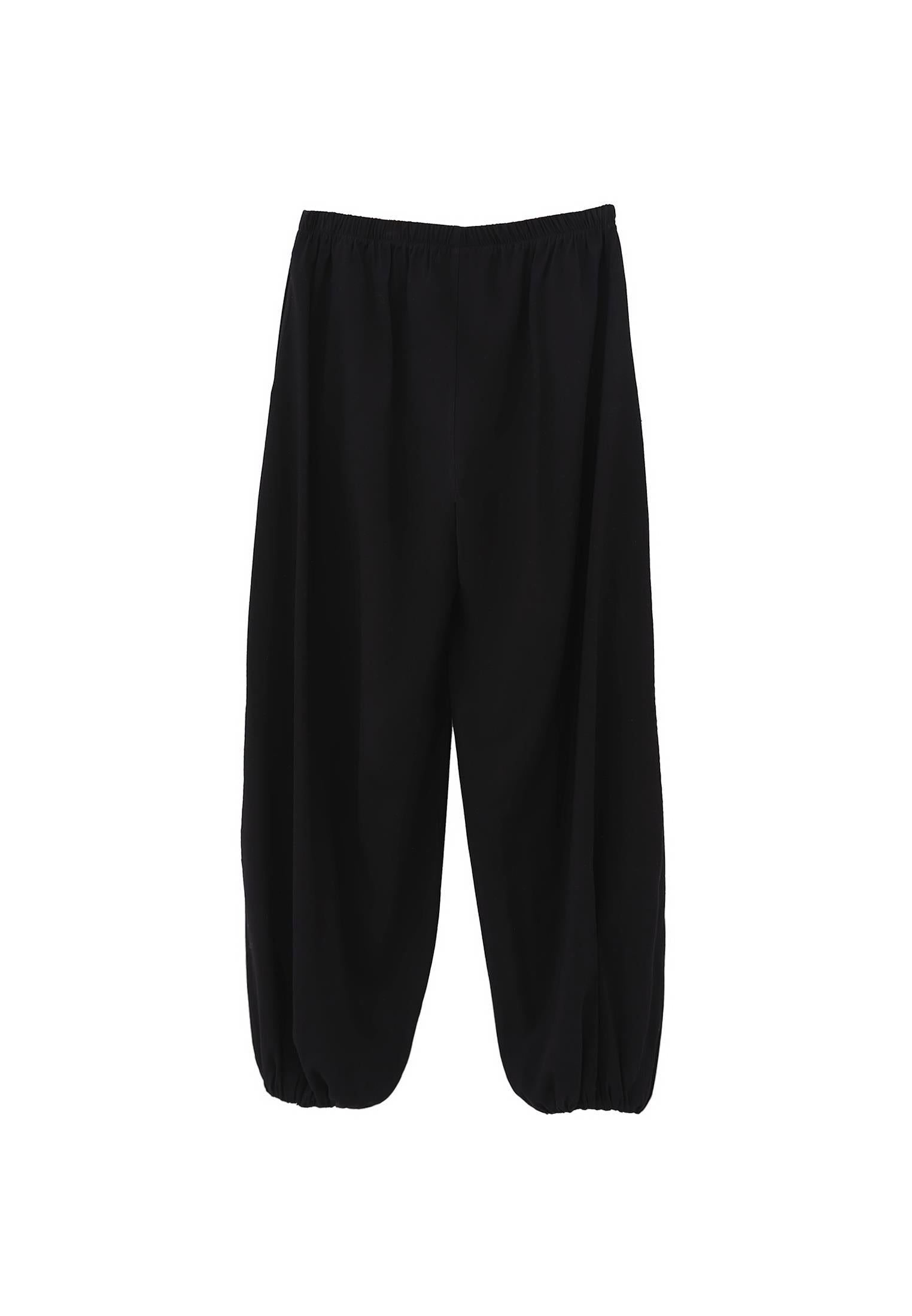 Balloon Form Jogger Pants - BLACK