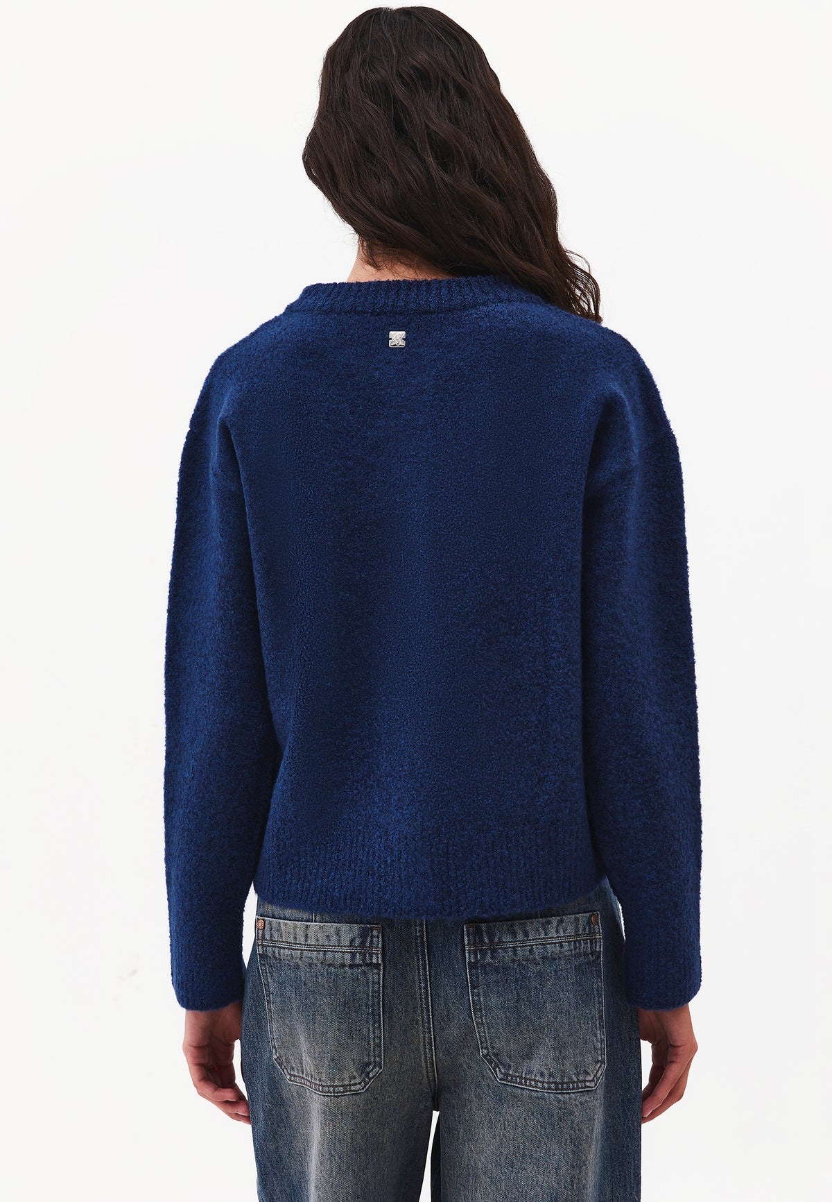 Button Detailed Short Cardigan - BLUE DEPTHS