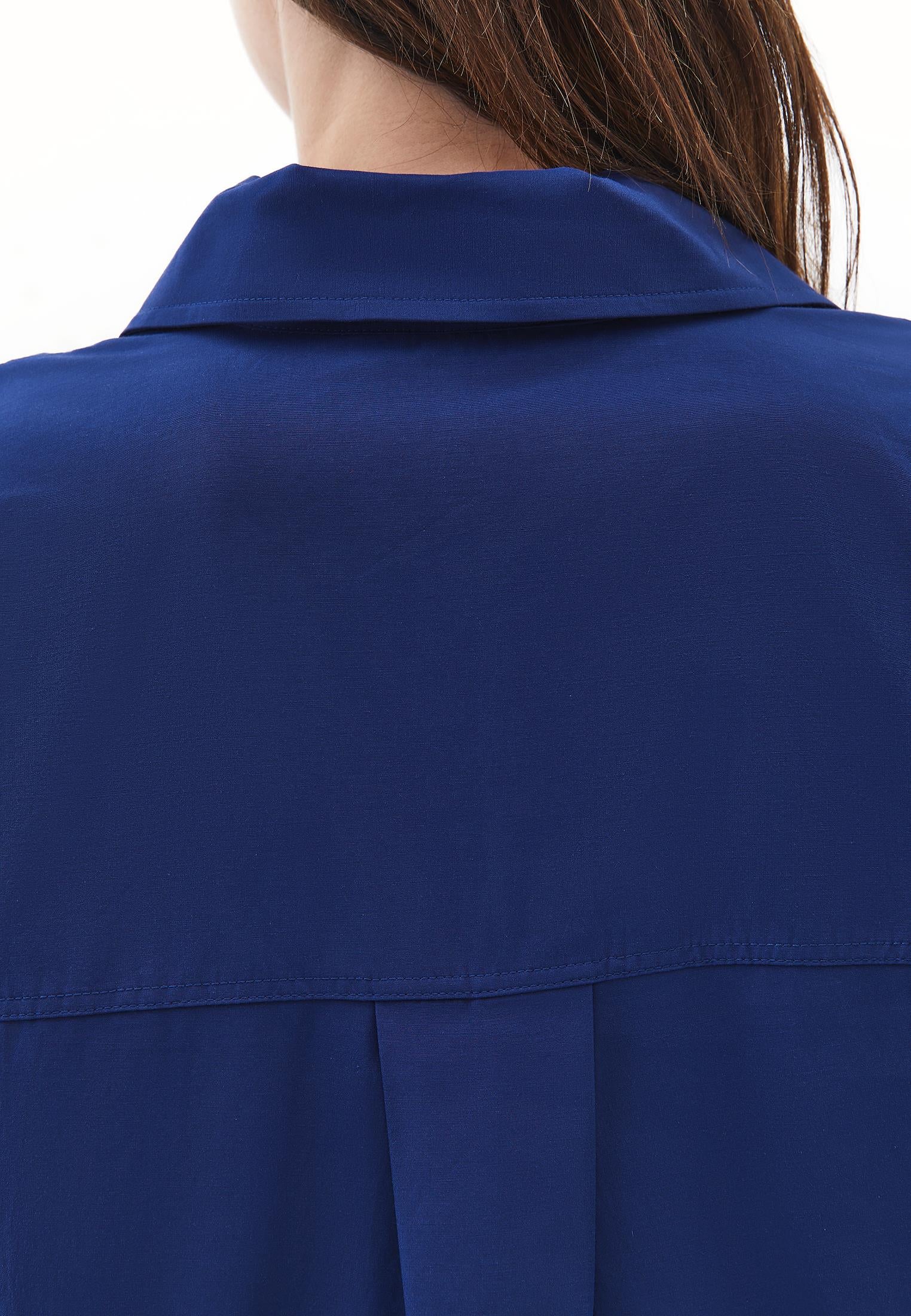 Poplin Long Shirt - BLUE DEPTHS