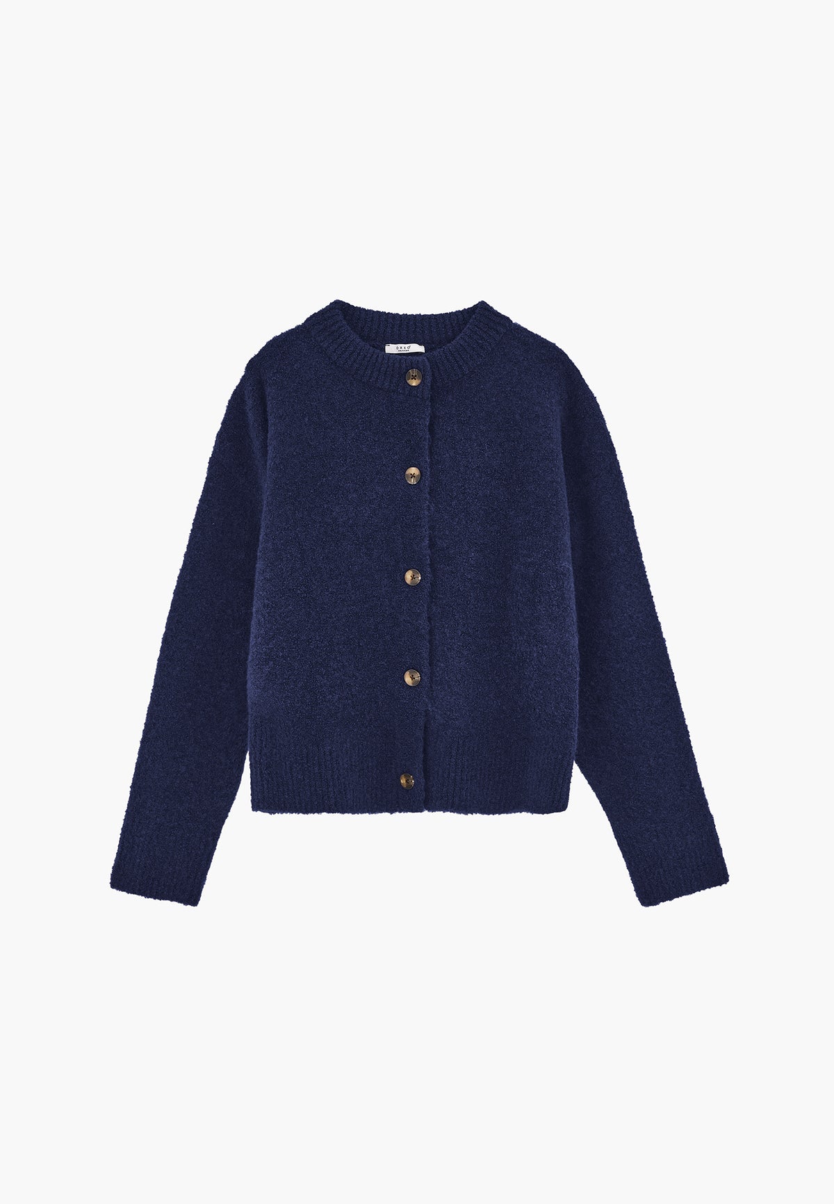 Button Detailed Short Cardigan - BLUE DEPTHS