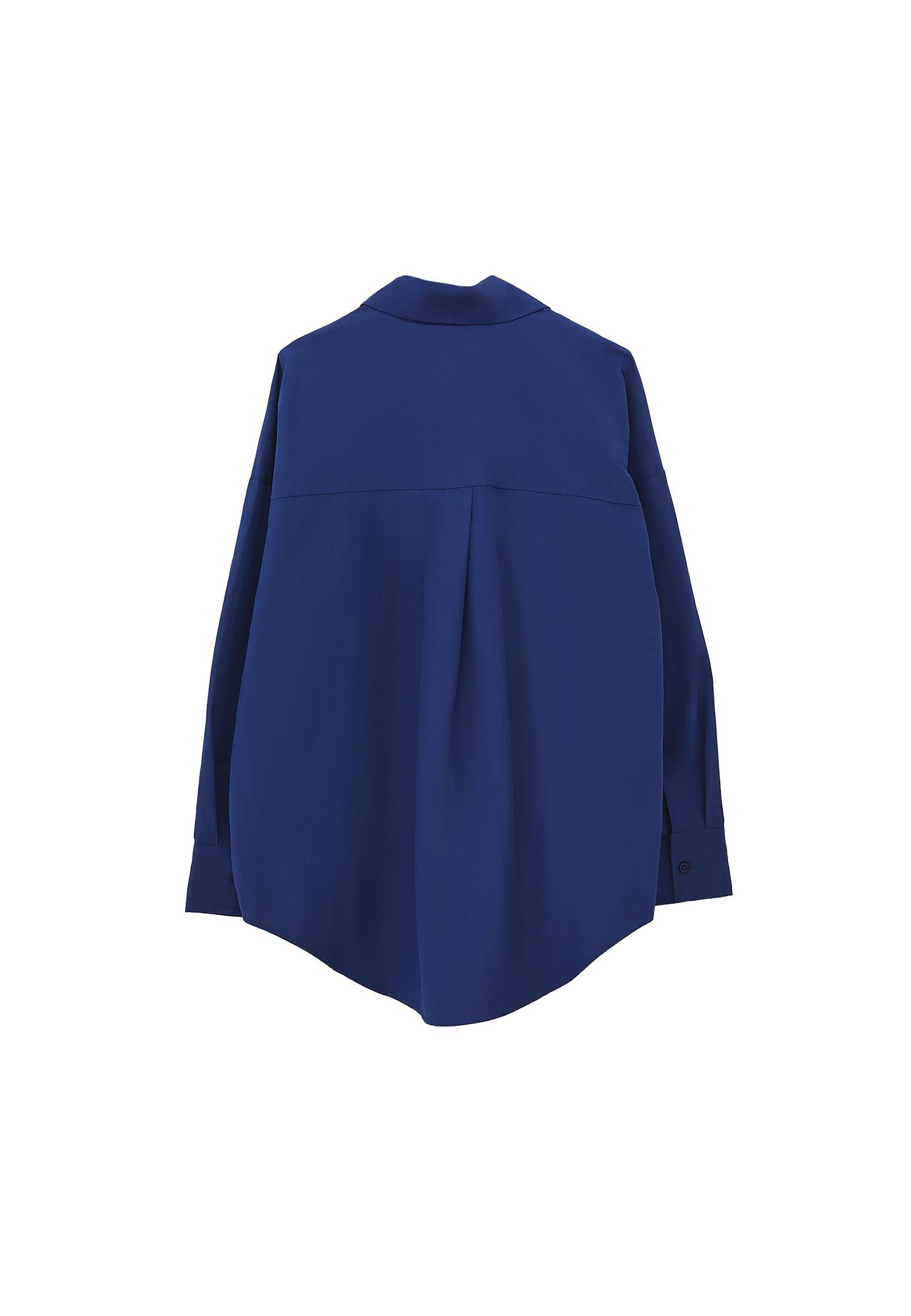 Poplin Long Shirt - BLUE DEPTHS