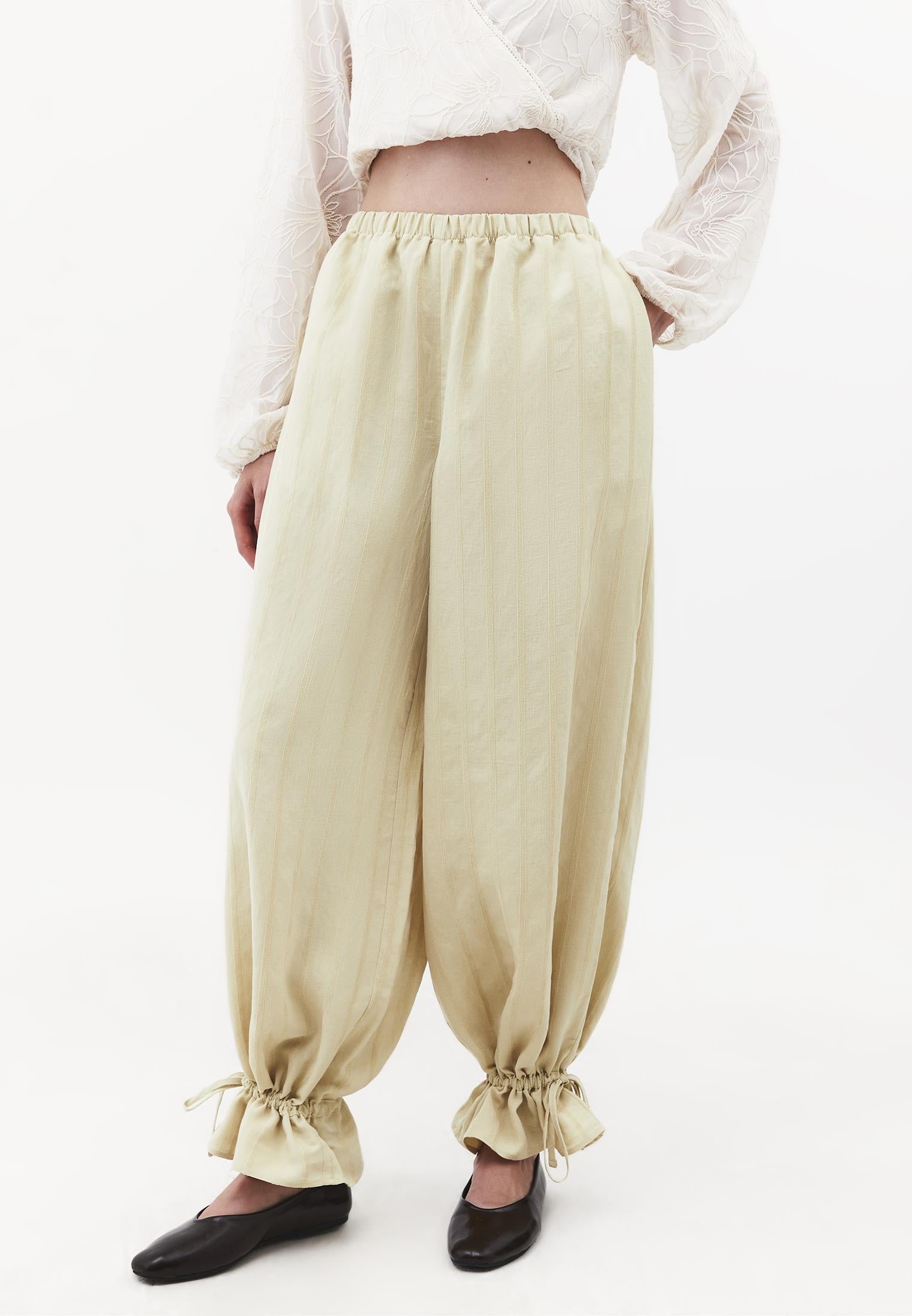 Tie-Waist High Rise Jogger Pants - BOG