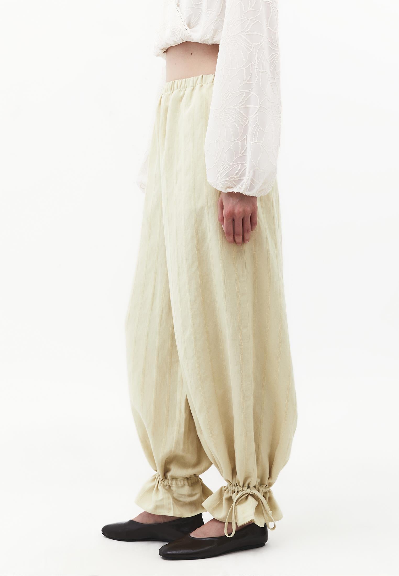 Tie-Waist High Rise Jogger Pants - BOG